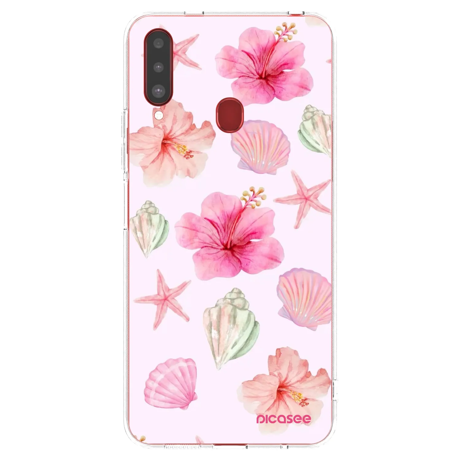 Picasee silikónový prehľadný obal pre Samsung Galaxy A20s - Blush Lagoon