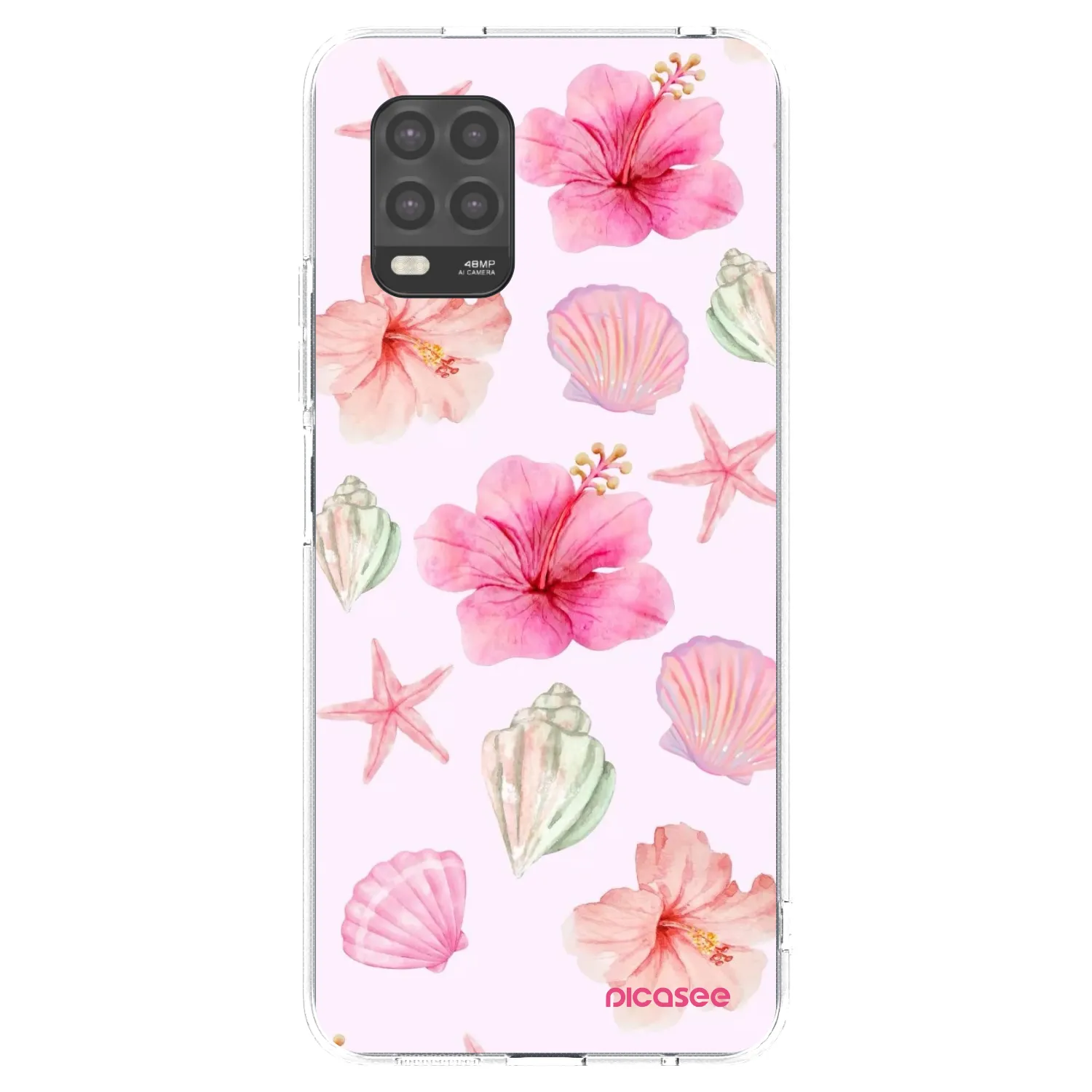 Picasee silikónový prehľadný obal pre Xiaomi Mi 10 Lite - Blush Lagoon