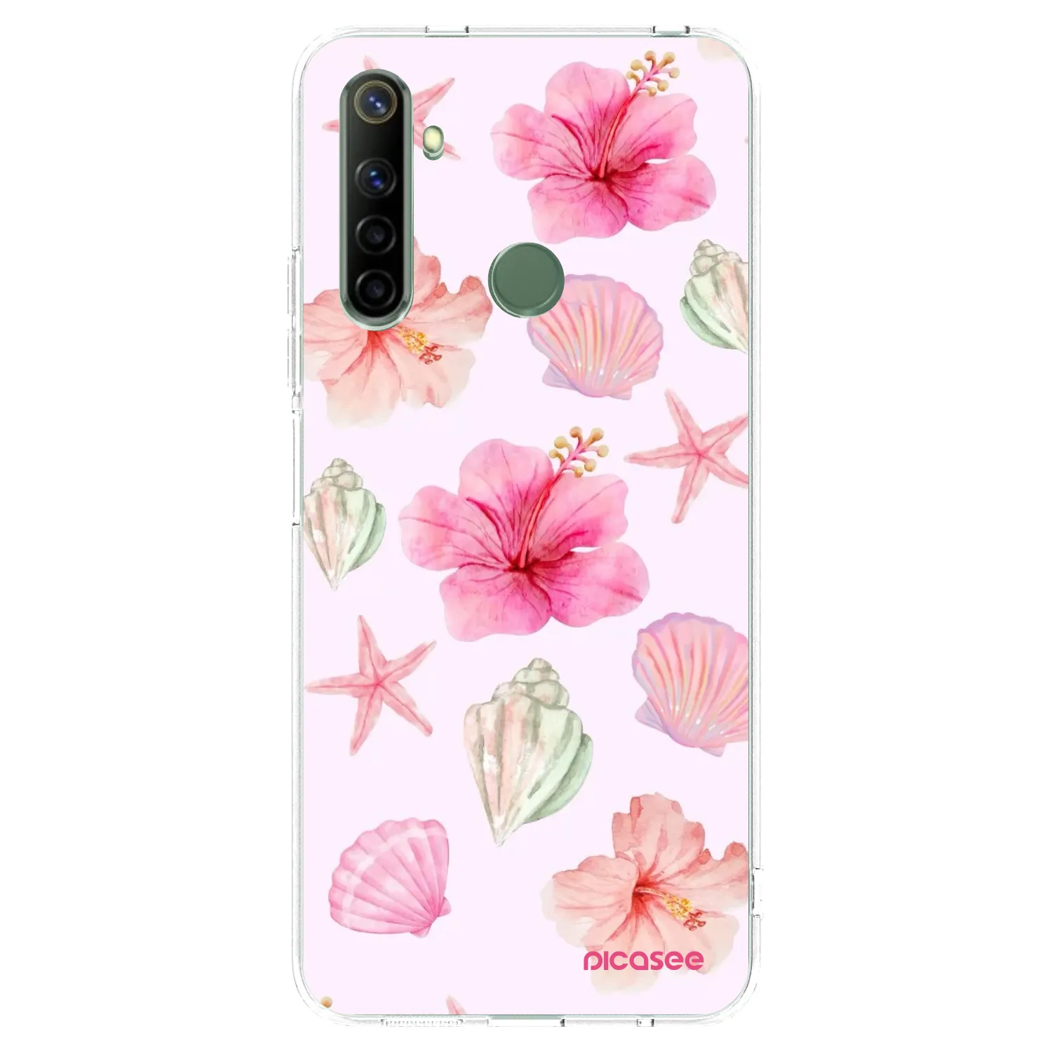 Picasee silikónový prehľadný obal pre Realme 6i - Blush Lagoon