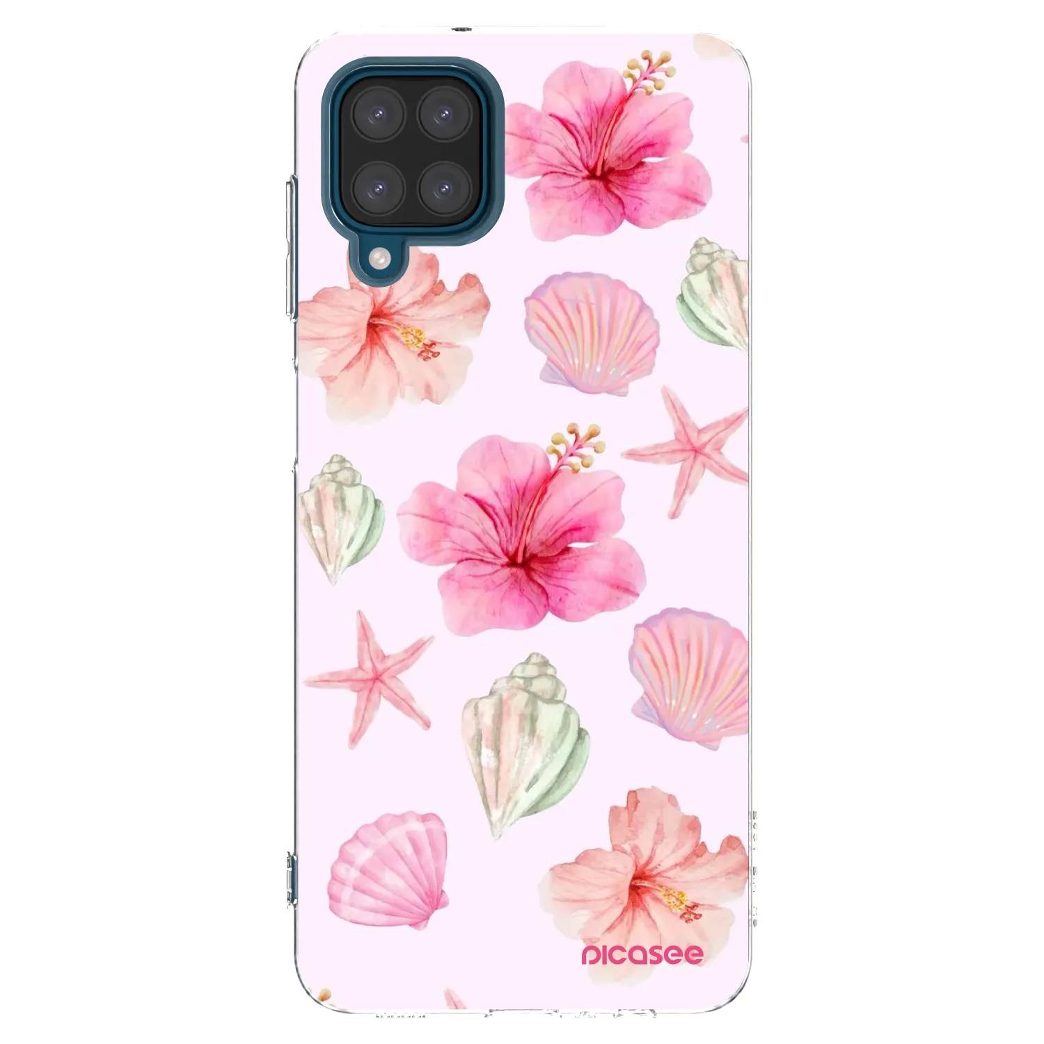 Picasee silikónový prehľadný obal pre Samsung Galaxy A12 A125F - Blush Lagoon