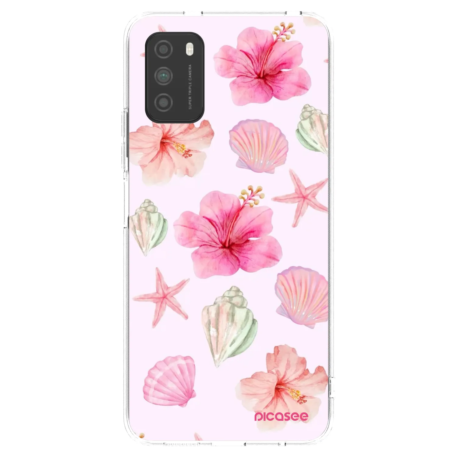 Picasee silikónový prehľadný obal pre Xiaomi Poco M3 - Blush Lagoon