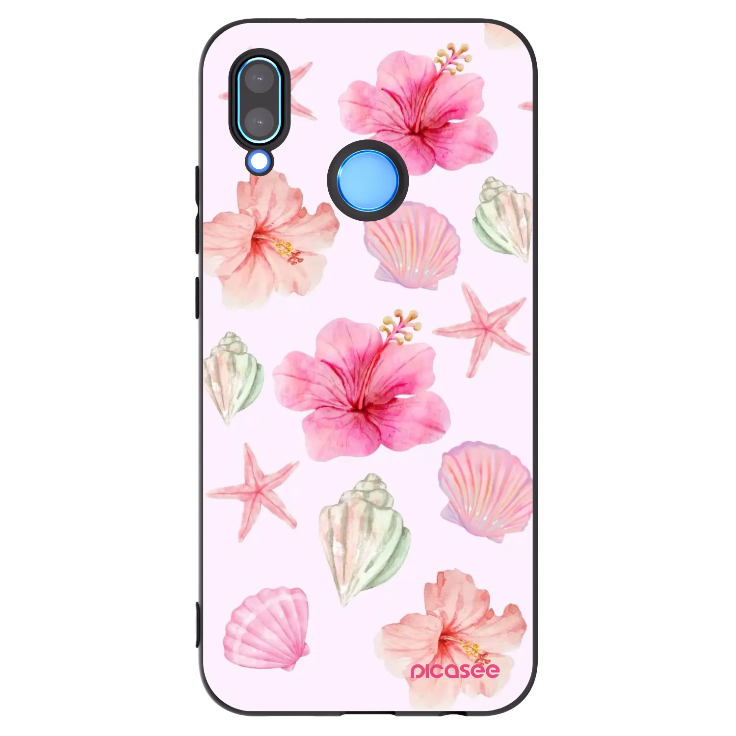 Picasee silikónový čierny obal pre Huawei P20 Lite - Blush Lagoon