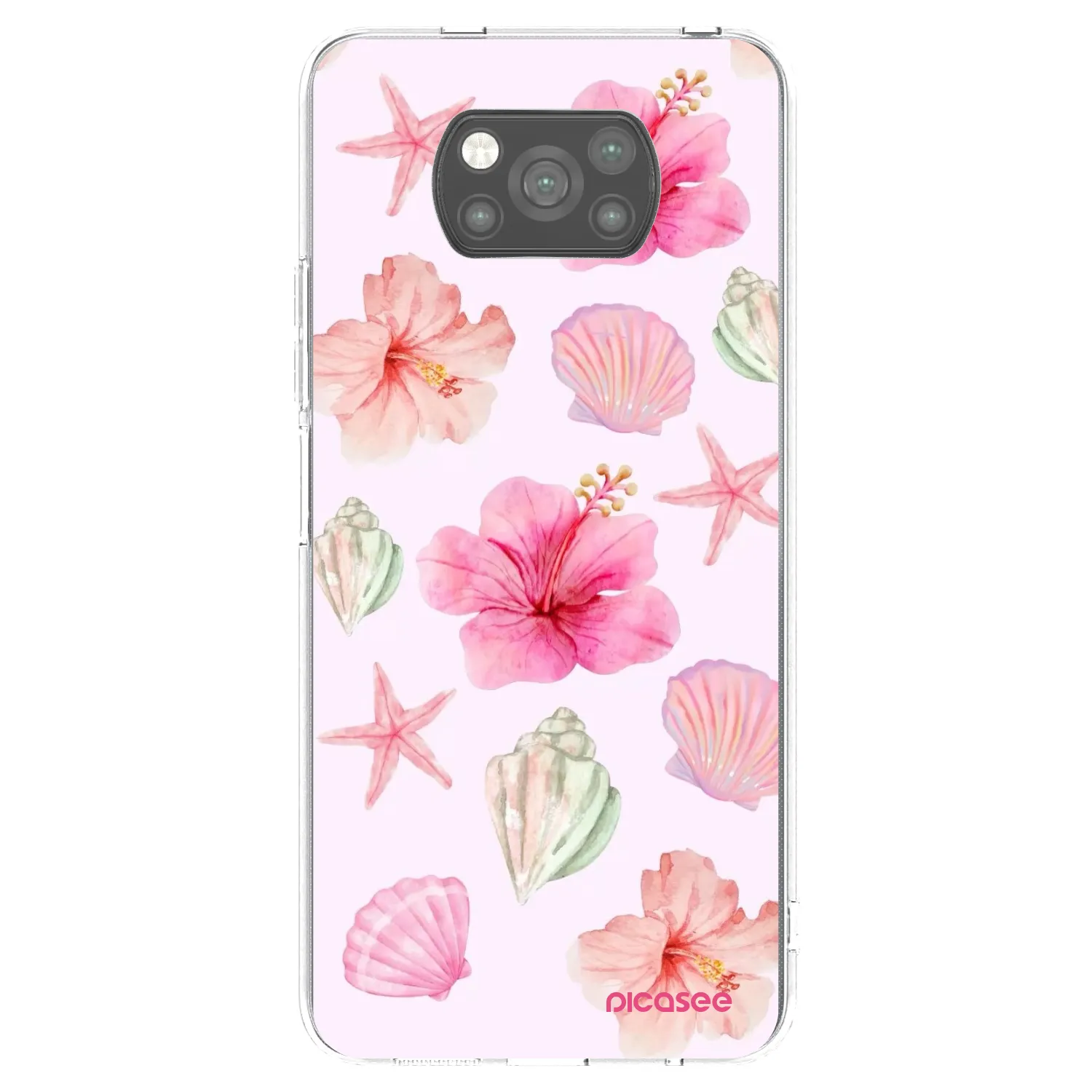 Picasee silikónový čierny obal pre Xiaomi Poco X3 Pro - Blush Lagoon