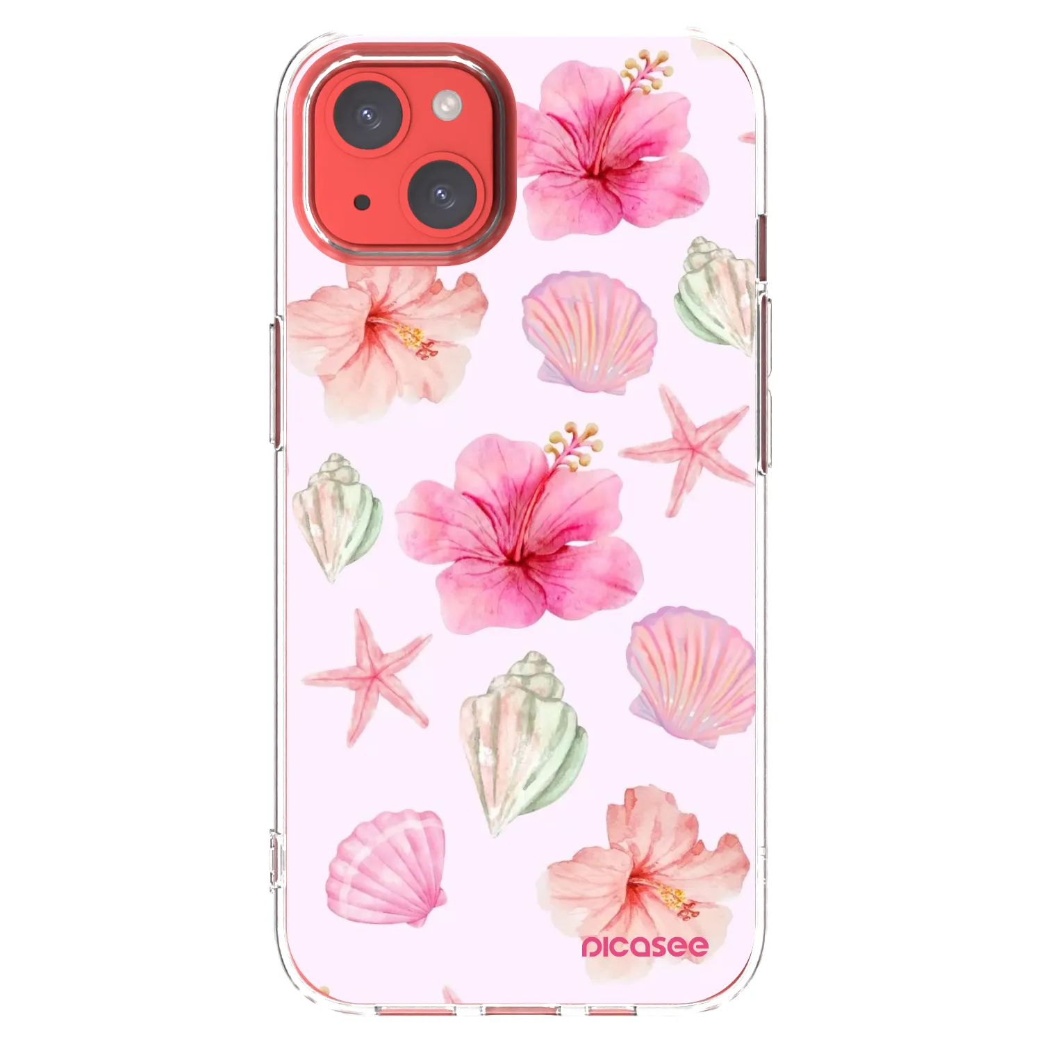Picasee silikónový prehľadný obal pre Apple iPhone 13 - Blush Lagoon
