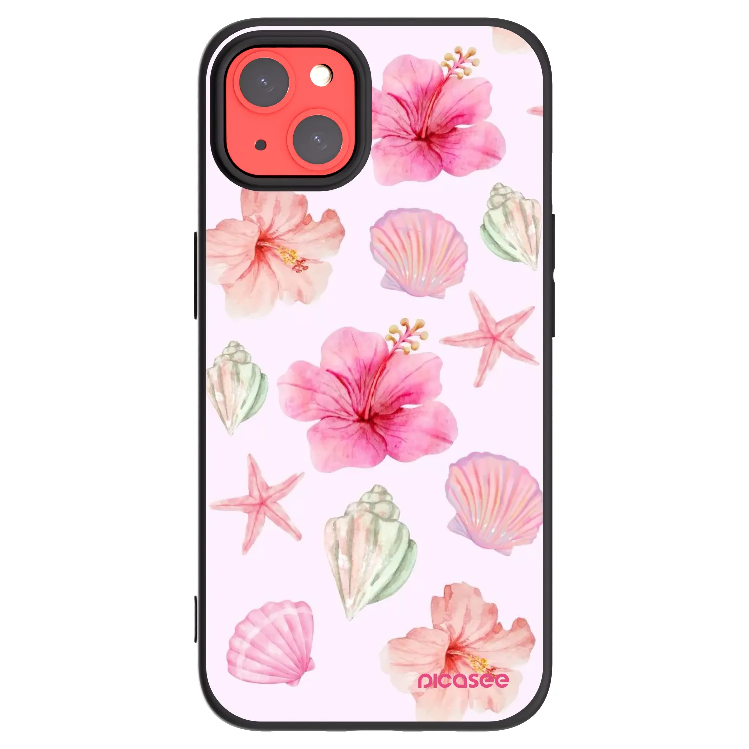 Picasee silikónový čierny obal pre Apple iPhone 13 - Blush Lagoon