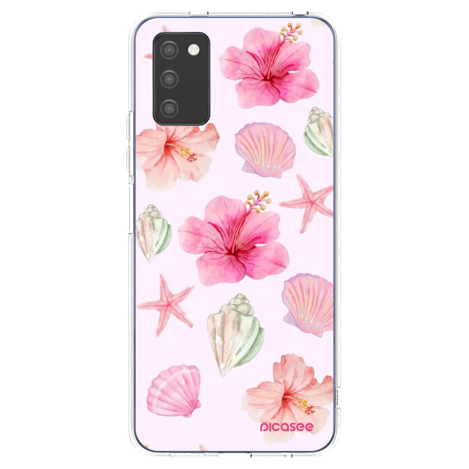 Picasee silikónový prehľadný obal pre Samsung Galaxy A02s A025G - Blush Lagoon