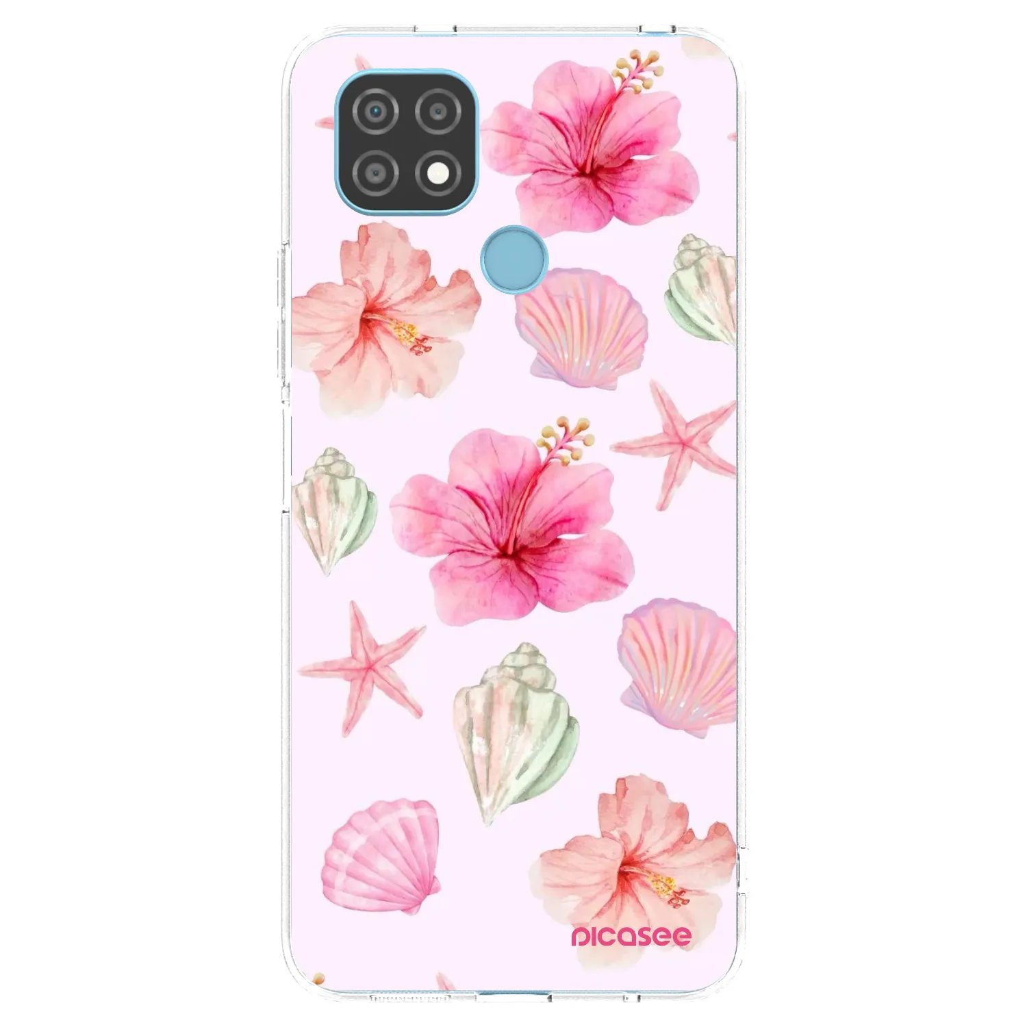 Picasee silikónový prehľadný obal pre Realme C21 - Blush Lagoon