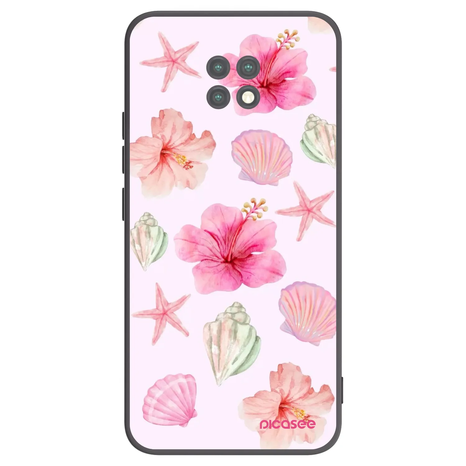 Picasee silikónový čierny obal pre Xiaomi Redmi Note 9T - Blush Lagoon