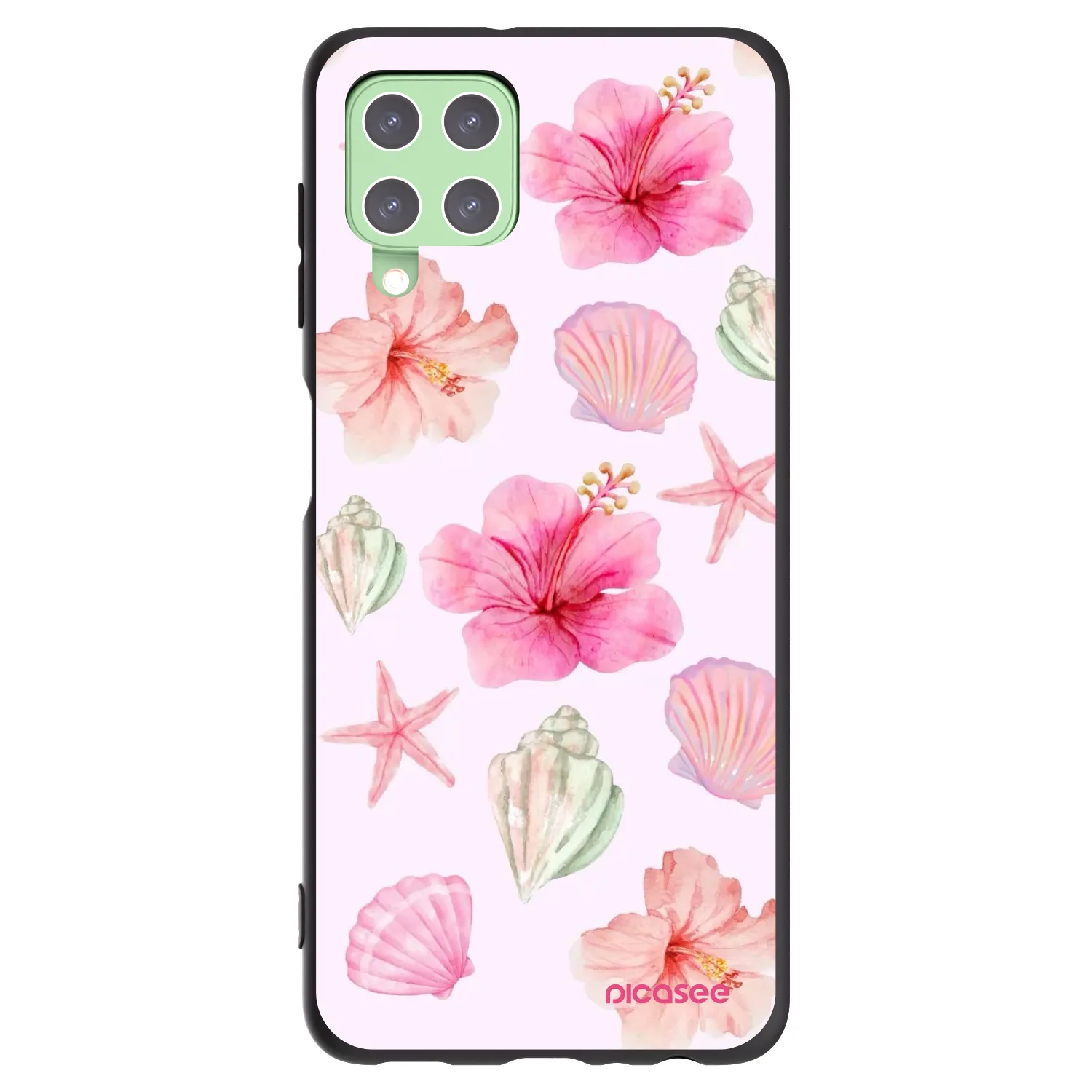 Picasee silikónový čierny obal pre Samsung Galaxy A22 A225F 4G - Blush Lagoon