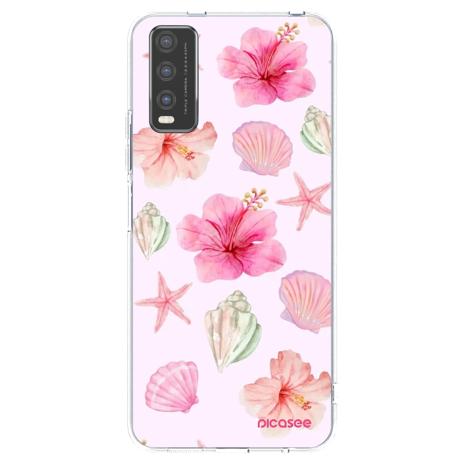 Picasee silikónový prehľadný obal pre Vivo Y20s - Blush Lagoon
