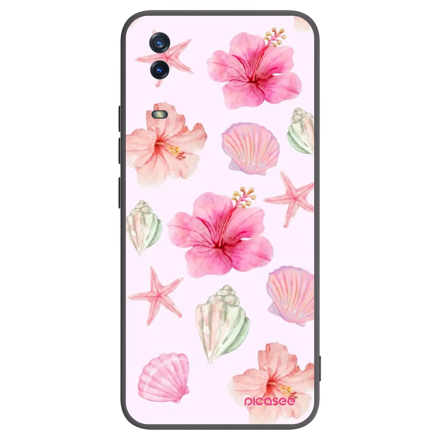 Picasee silikónový čierny obal pre Vivo Y11s - Blush Lagoon