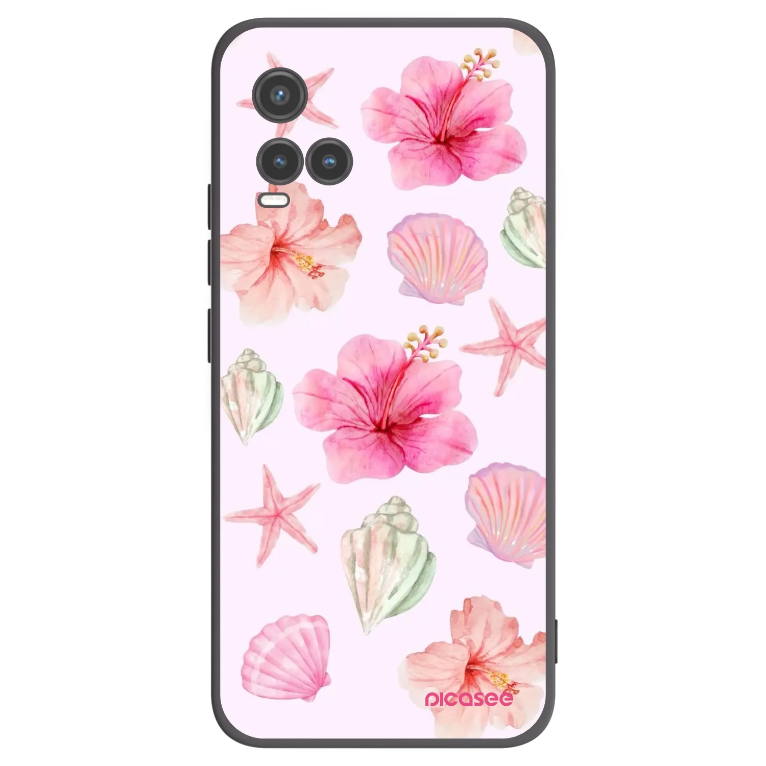 Picasee silikónový čierny obal pre Vivo Y33s - Blush Lagoon