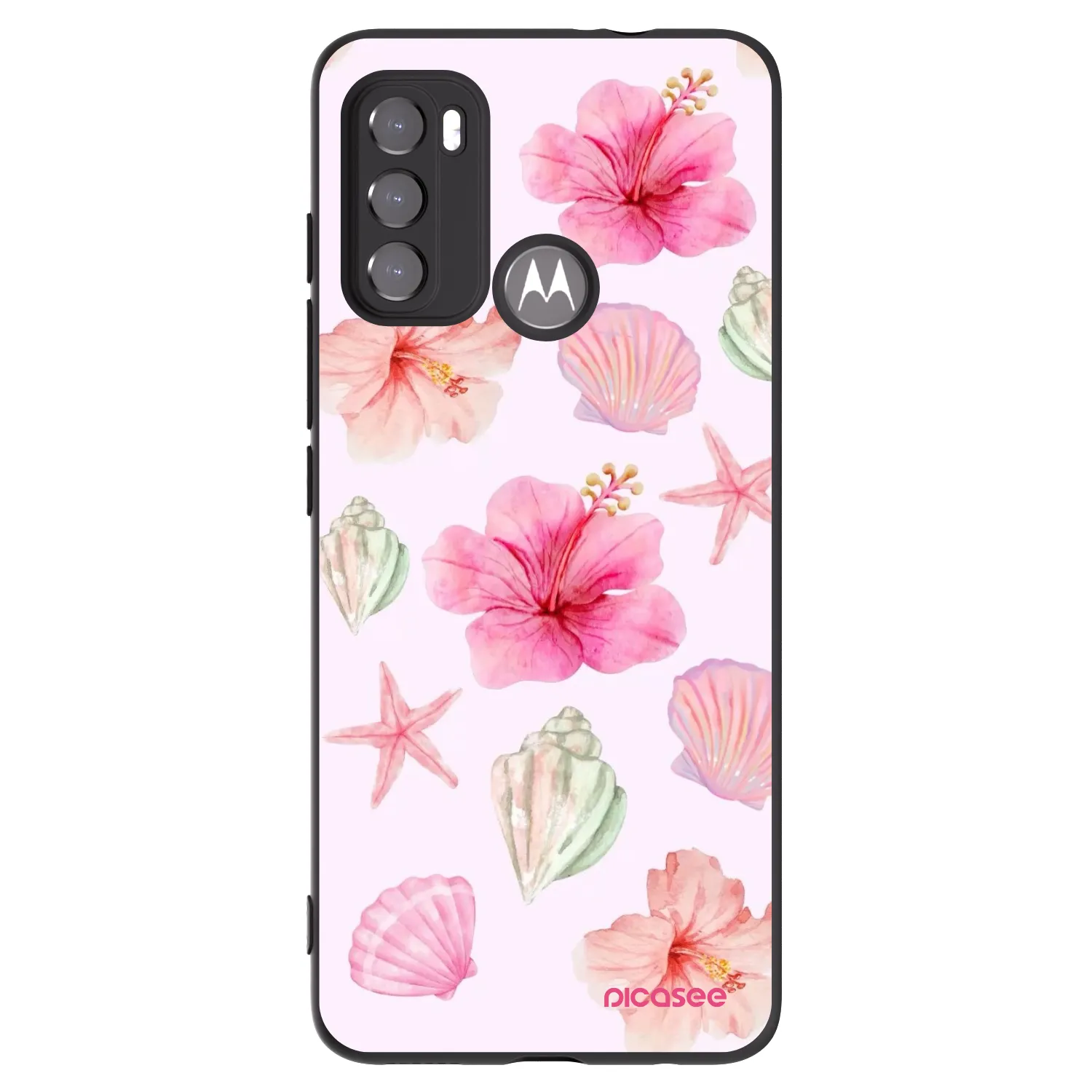 Picasee silikónový čierny obal pre Motorola Moto G60 - Blush Lagoon