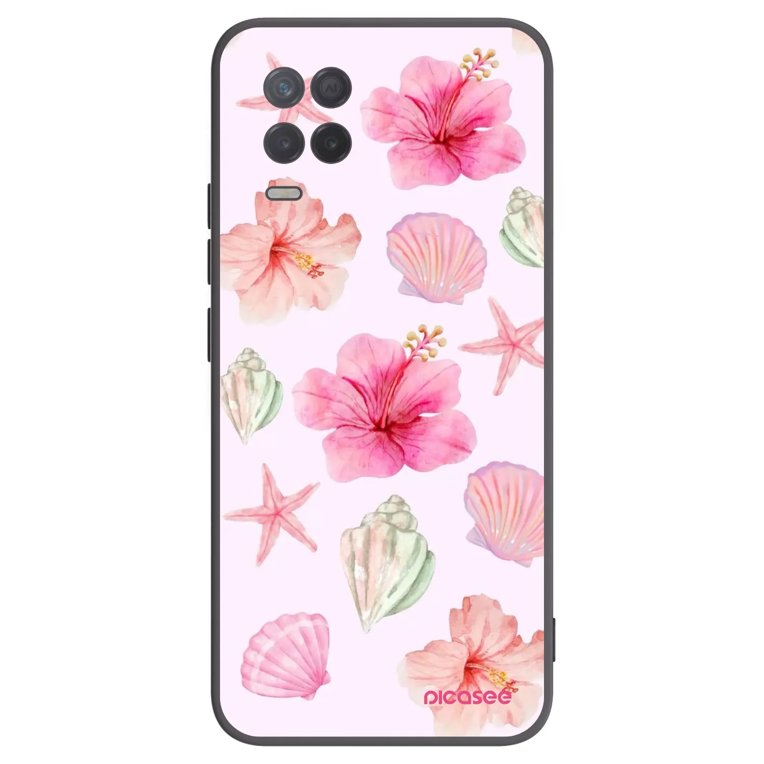 Picasee silikónový čierny obal pre Realme 8 5G - Blush Lagoon