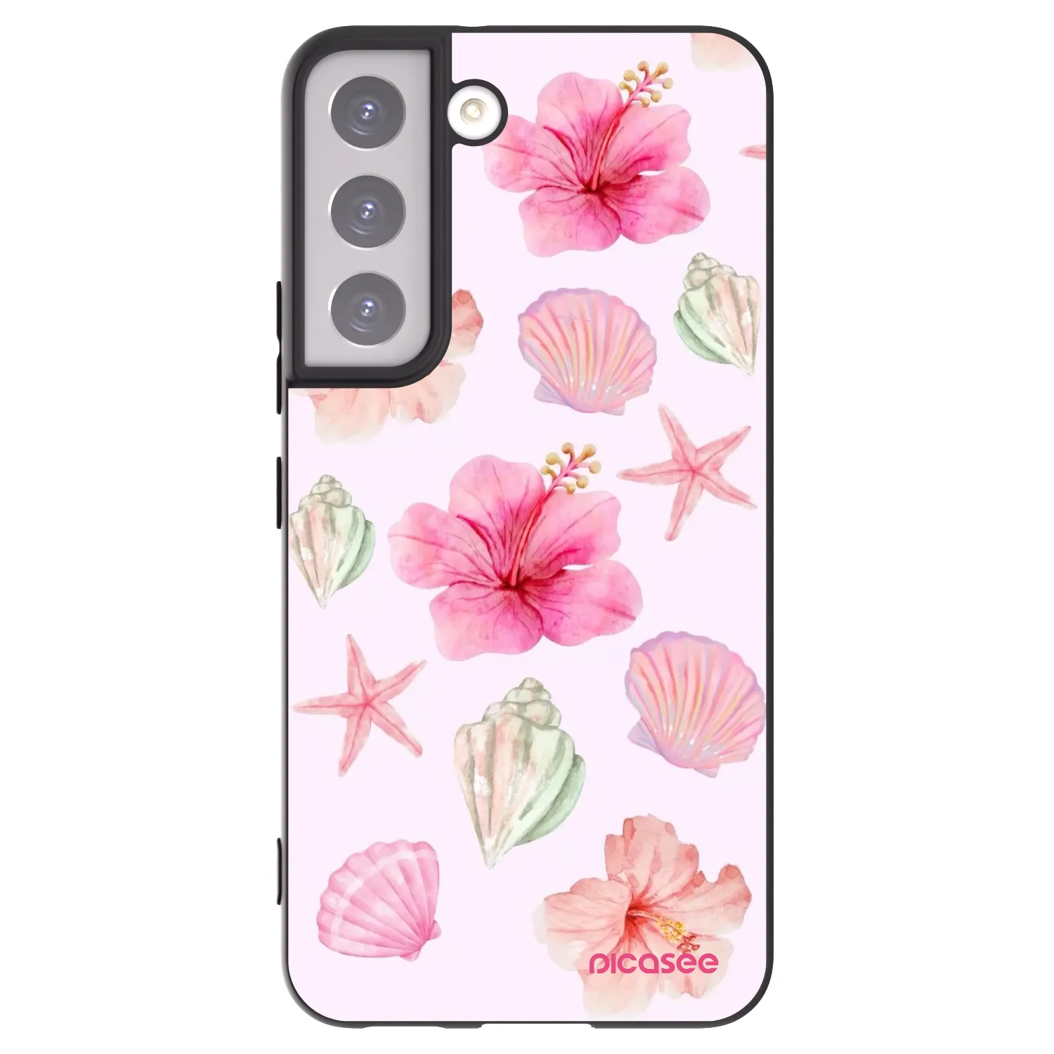 Picasee silikónový čierny obal pre Samsung Galaxy S22 5G - Blush Lagoon