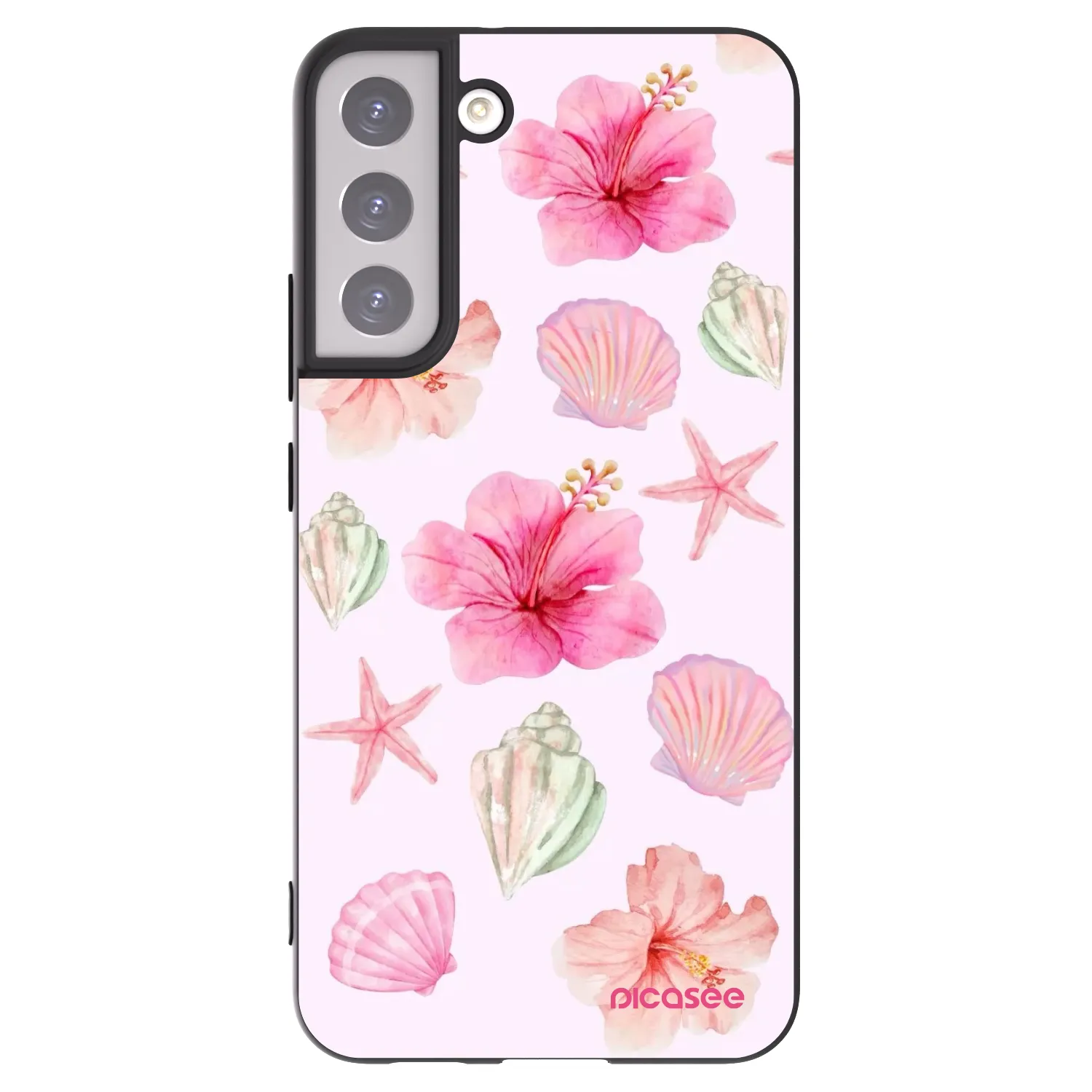 Picasee silikónový čierny obal pre Samsung Galaxy S22+ 5G - Blush Lagoon