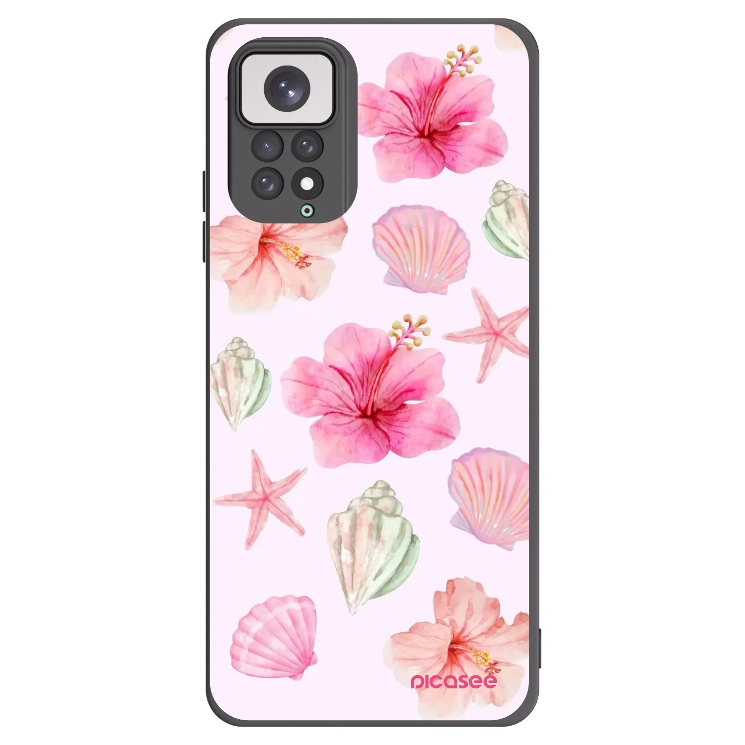 Picasee silikónový čierny obal pre Xiaomi Redmi Note 11 - Blush Lagoon