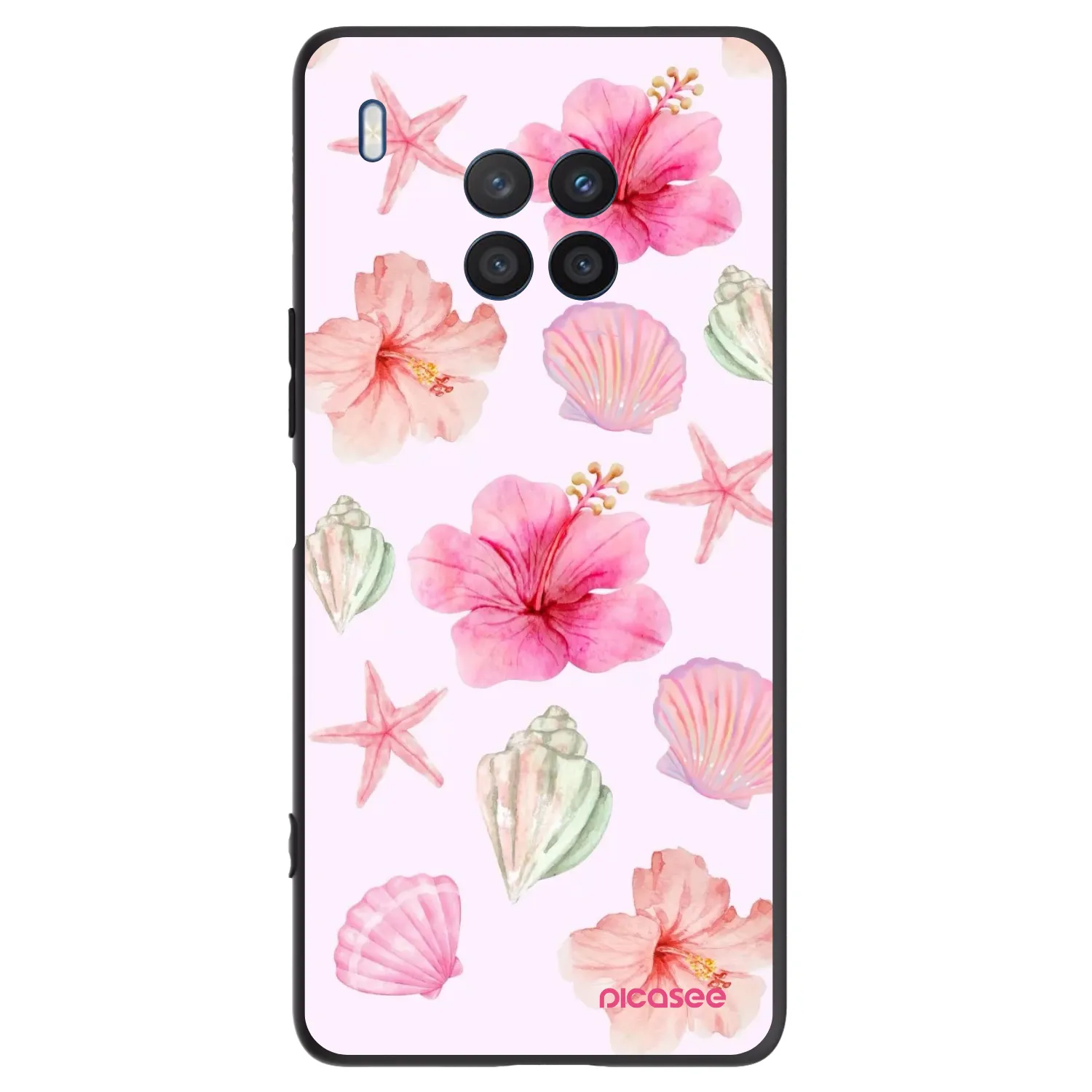 Picasee silikónový čierny obal pre Honor 50 Lite - Blush Lagoon