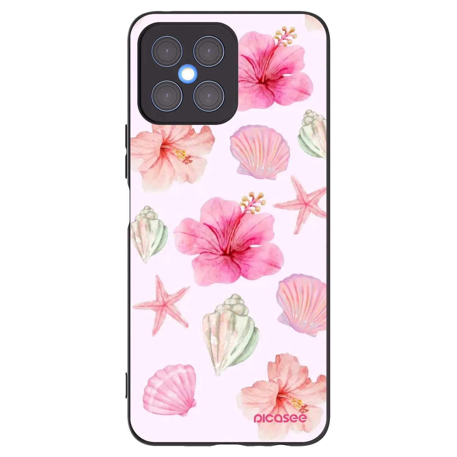 Picasee silikónový čierny obal pre Honor X8 4G - Blush Lagoon