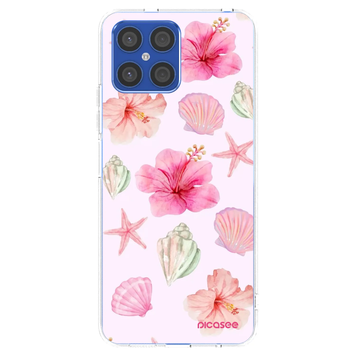 Picasee silikónový prehľadný obal pre Honor X8 4G - Blush Lagoon