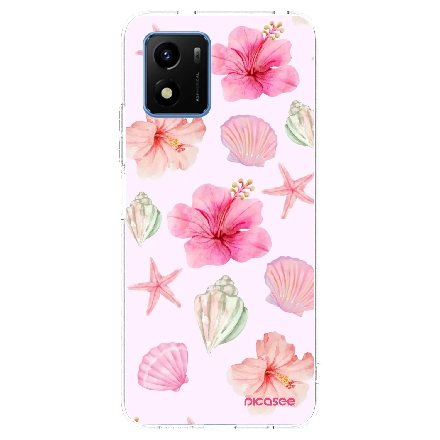 Picasee silikónový prehľadný obal pre Vivo Y01 - Blush Lagoon