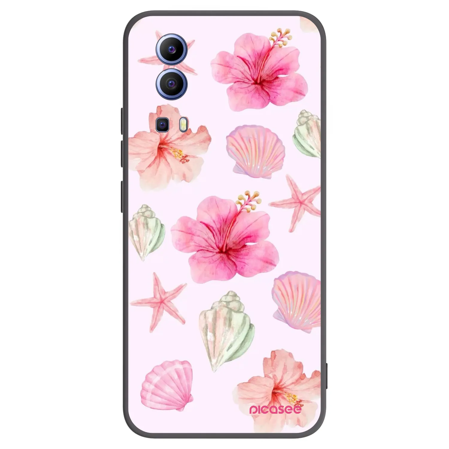 Picasee silikónový čierny obal pre Vivo Y52 5G - Blush Lagoon