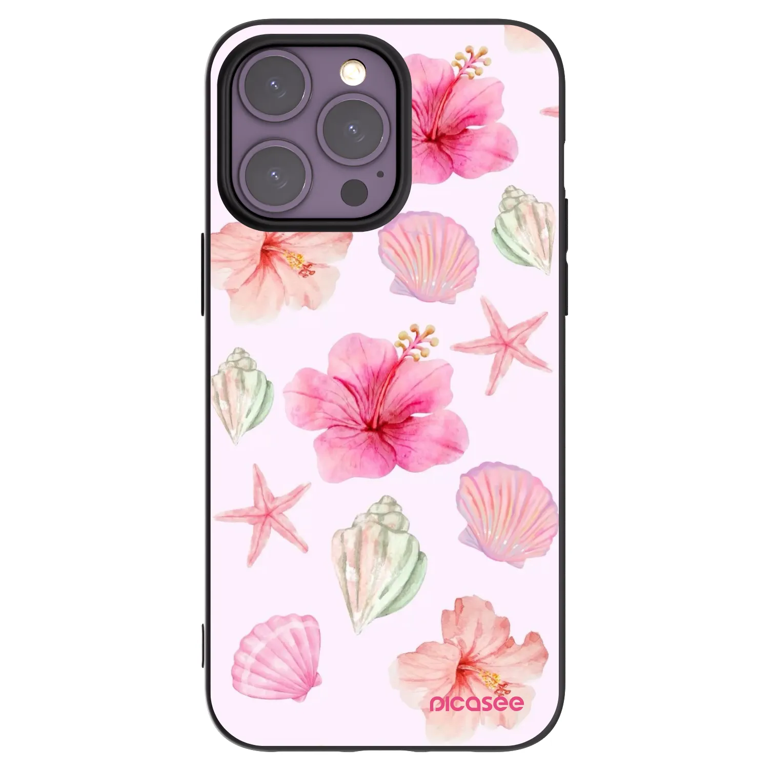 Picasee silikónový čierny obal pre Apple iPhone 14 Pro Max - Blush Lagoon