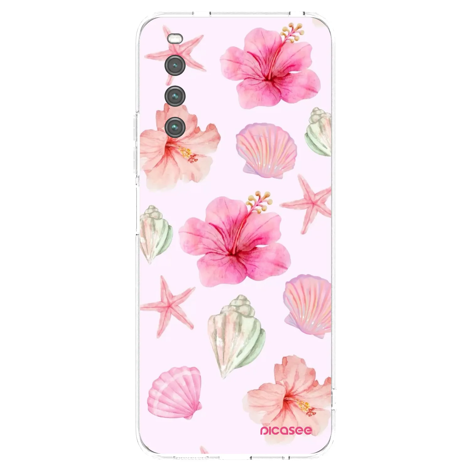 Picasee silikónový prehľadný obal pre Sony Xperia 10 IV 5G - Blush Lagoon