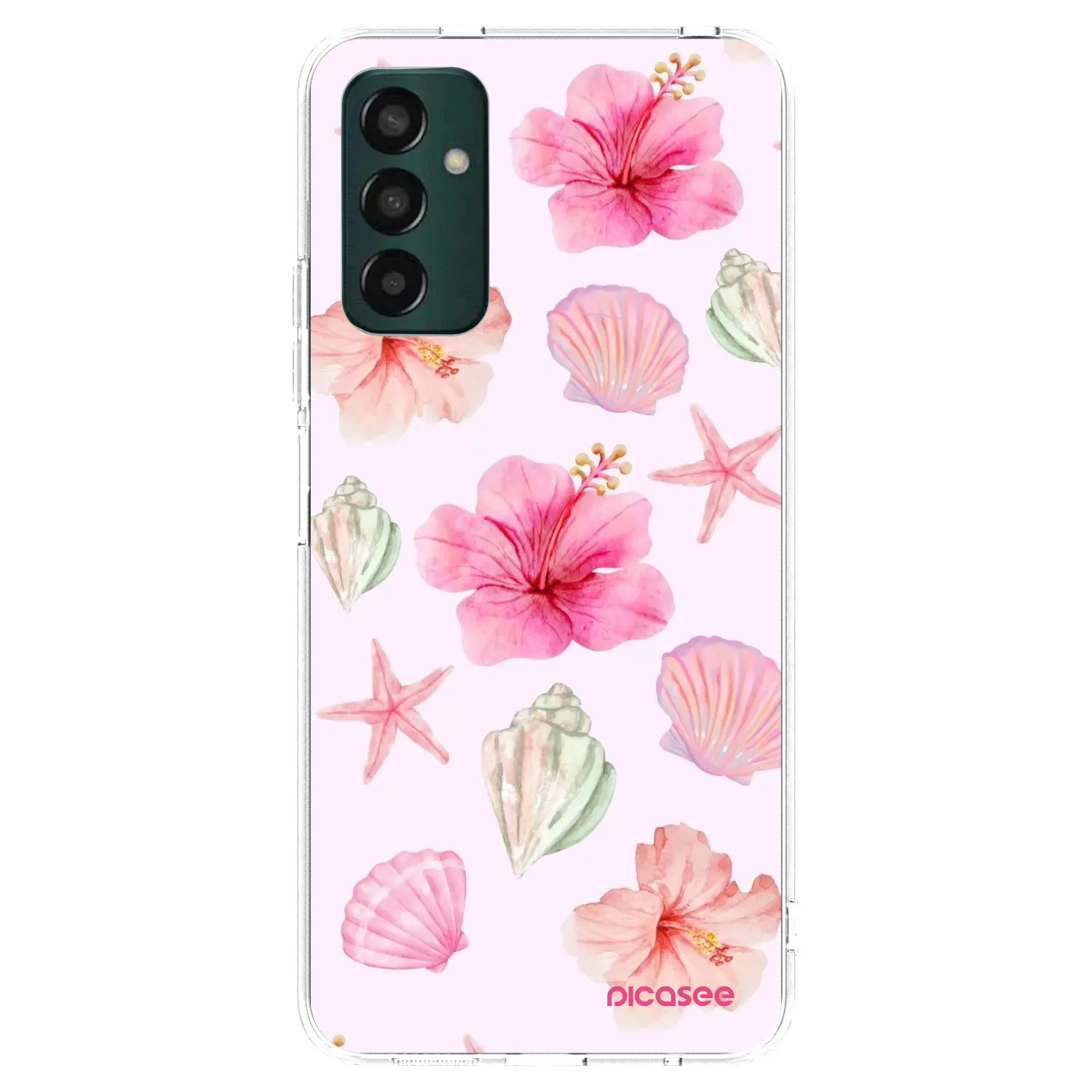Picasee silikónový prehľadný obal pre Samsung Galaxy M13 M135F - Blush Lagoon