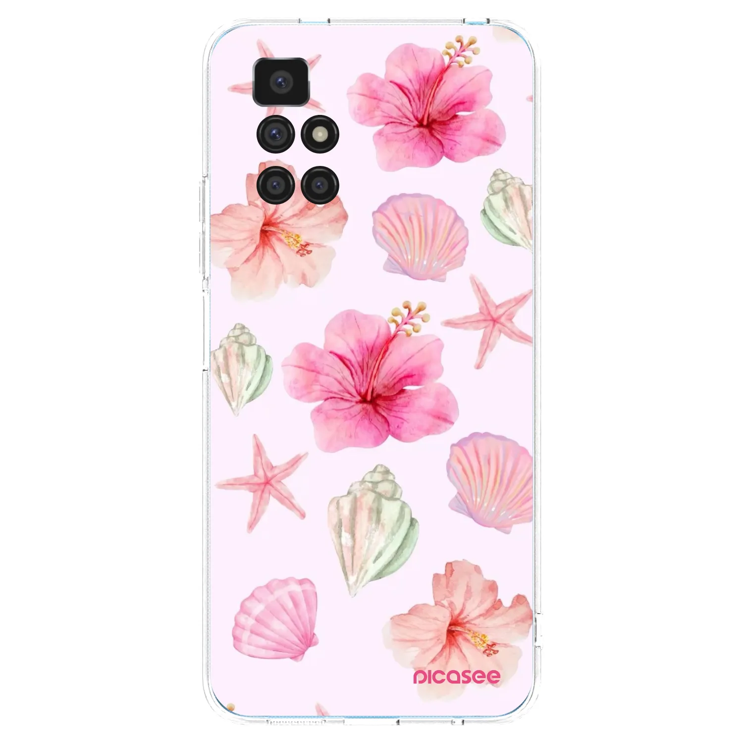 Picasee silikónový prehľadný obal pre Xiaomi Redmi 10 (2022) - Blush Lagoon