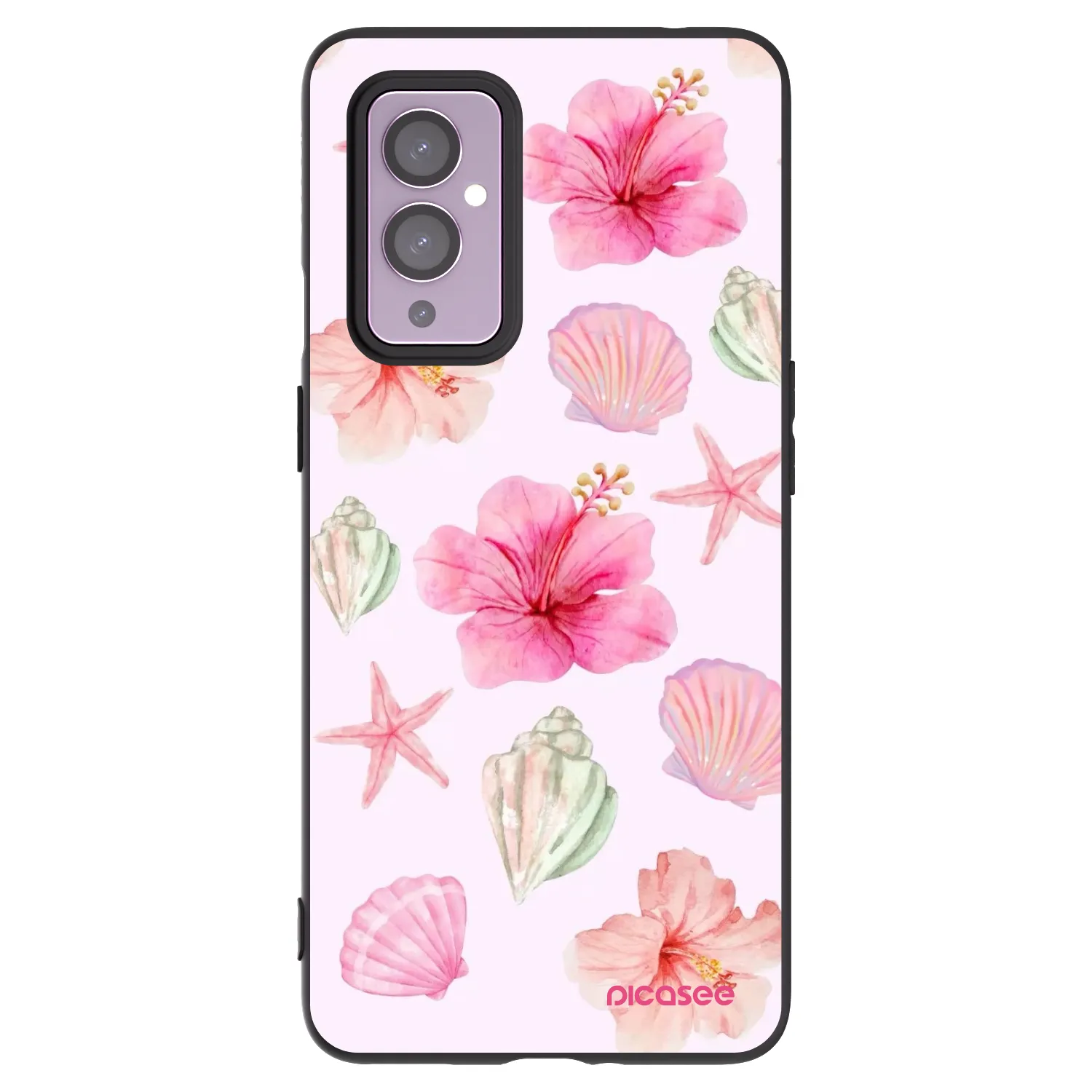 Picasee silikónový čierny obal pre OnePlus 9 - Blush Lagoon