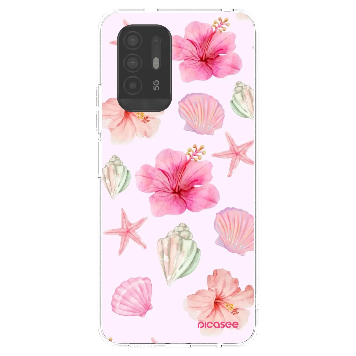 Picasee silikónový prehľadný obal pre OPPO A94 5G - Blush Lagoon