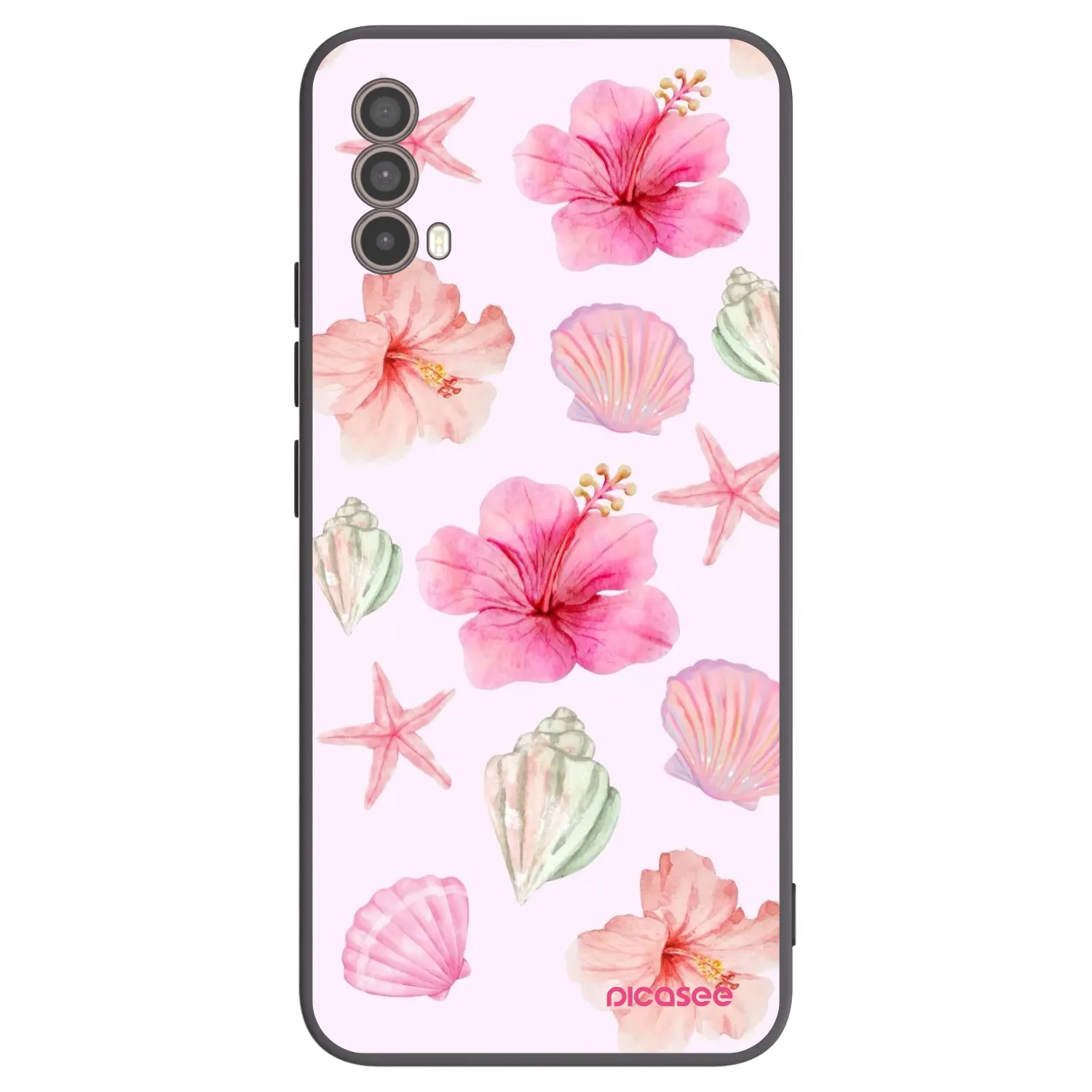 Picasee silikónový čierny obal pre Motorola Moto E40 - Blush Lagoon