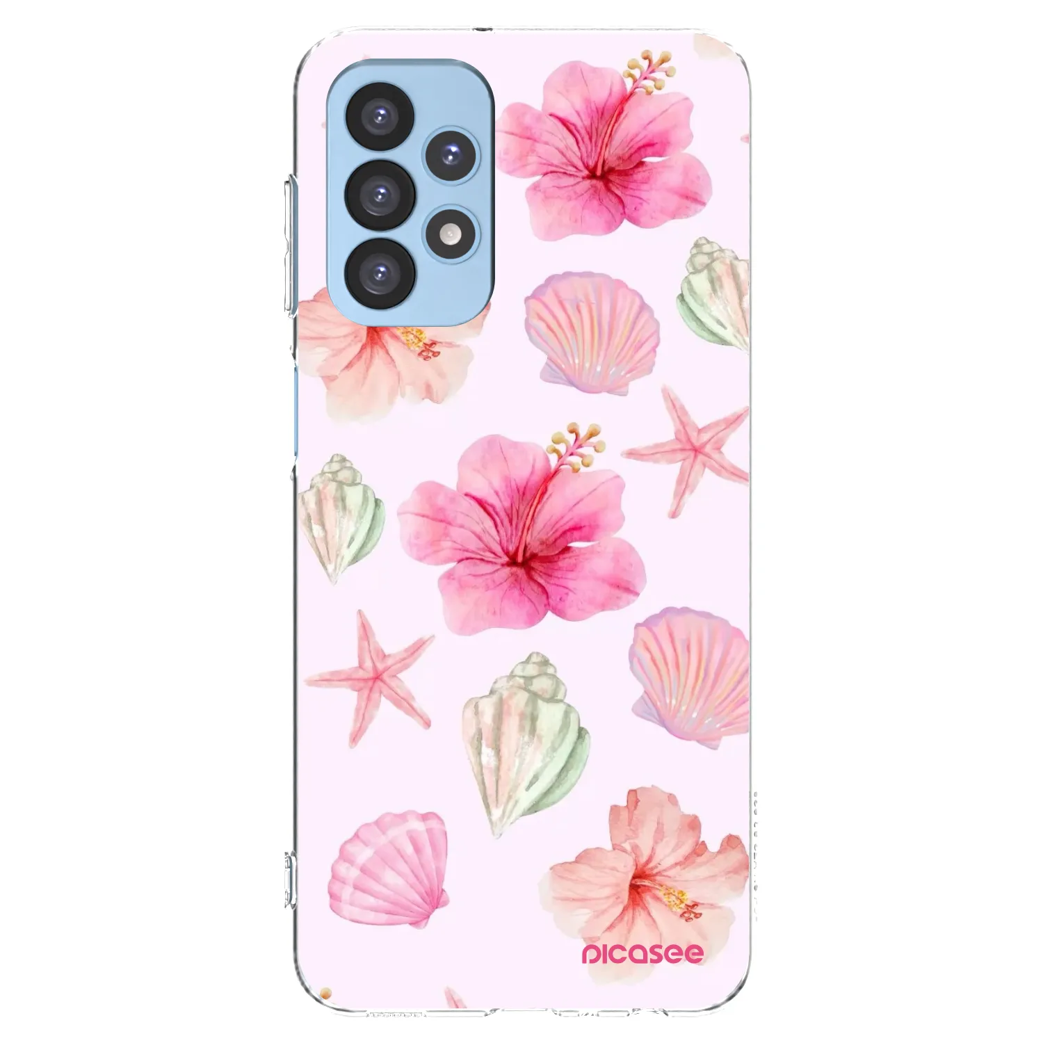 Picasee silikónový prehľadný obal pre Samsung Galaxy A23 A235F 4G - Blush Lagoon