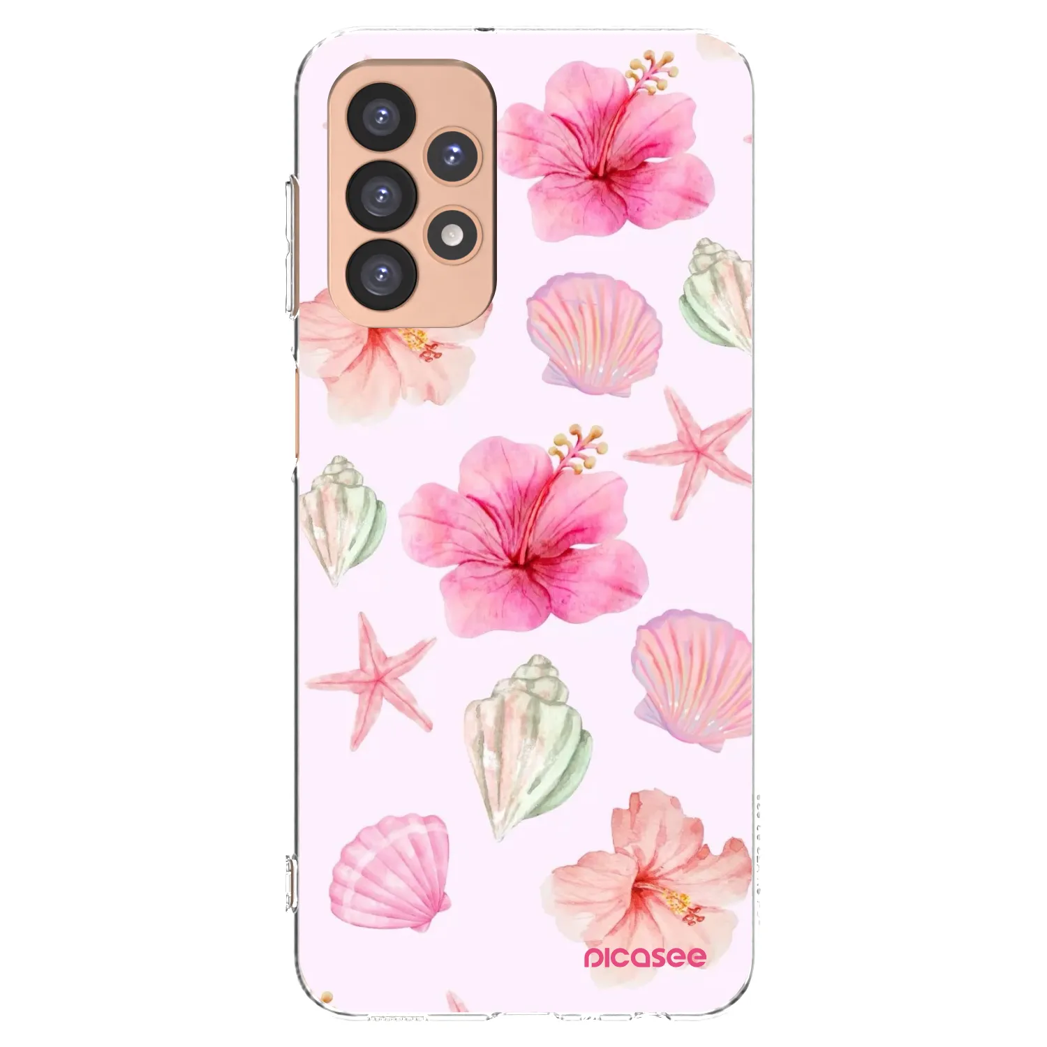 Picasee silikónový prehľadný obal pre Samsung Galaxy A23 A236B 5G - Blush Lagoon