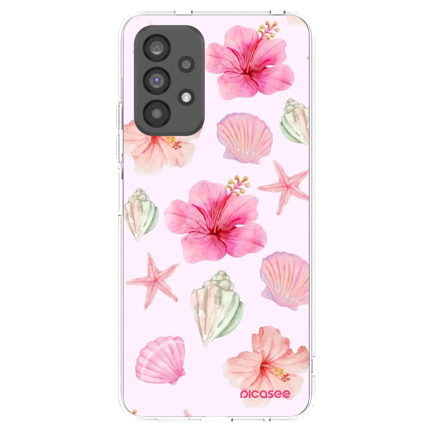 Picasee silikónový prehľadný obal pre Samsung Galaxy A73 5G - Blush Lagoon