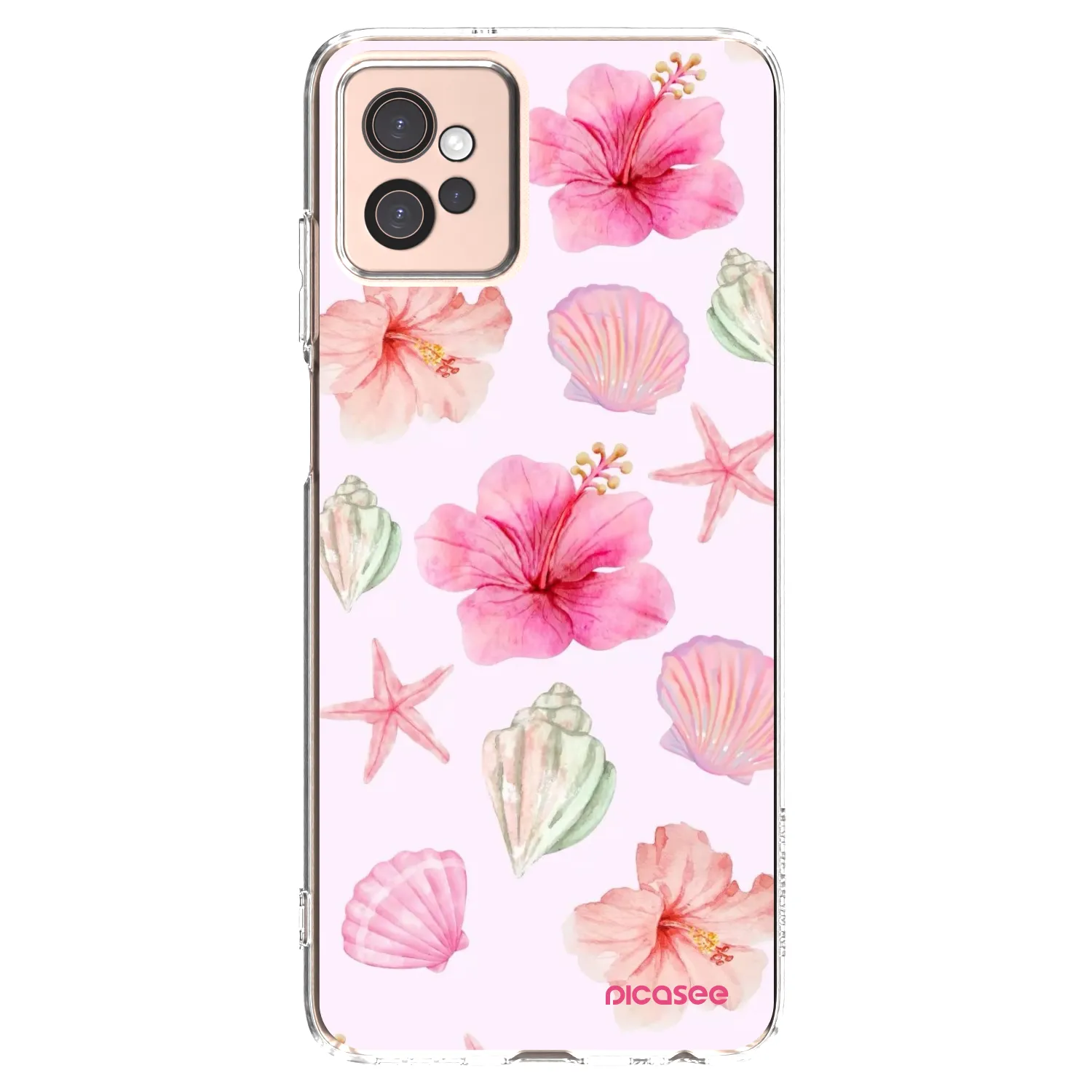 Picasee silikónový prehľadný obal pre Motorola Moto G32 - Blush Lagoon