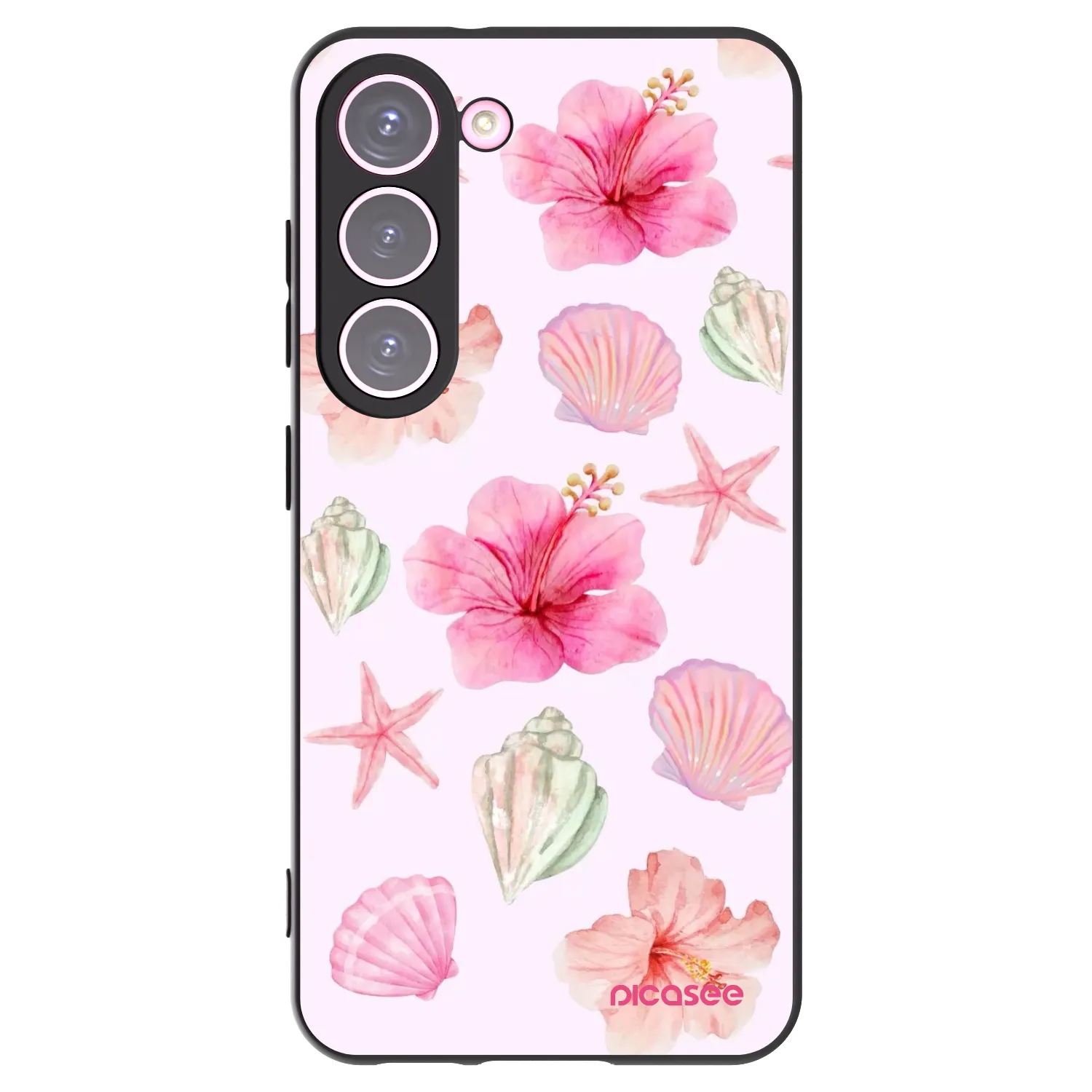 Picasee silikónový čierny obal pre Samsung Galaxy S23 5G - Blush Lagoon