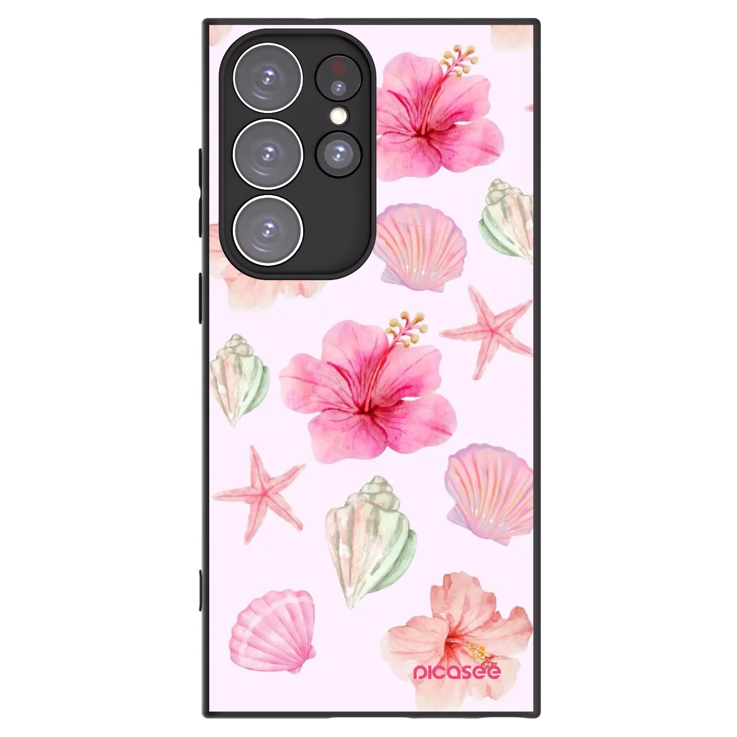 Picasee silikónový čierny obal pre Samsung Galaxy S23 Ultra 5G - Blush Lagoon