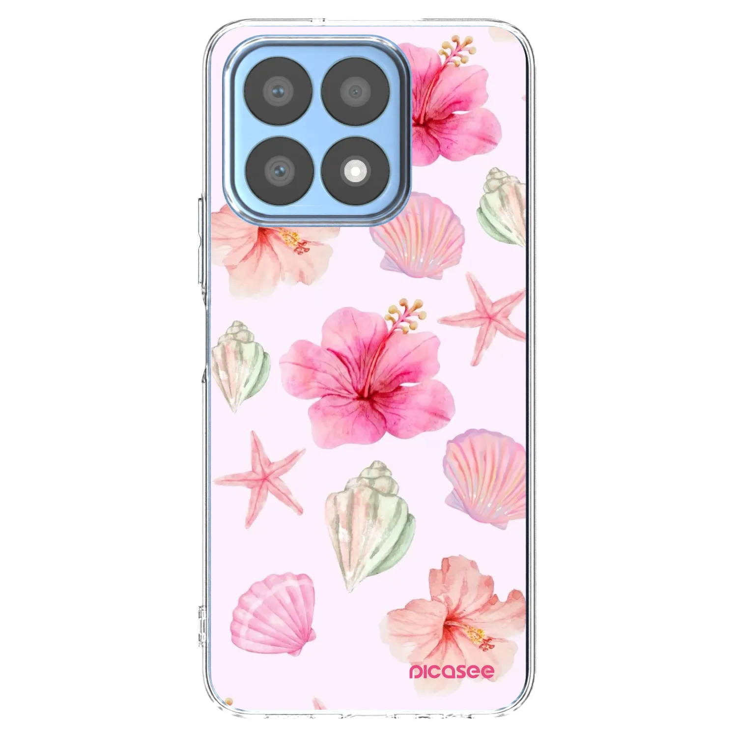 Picasee silikónový prehľadný obal pre Honor X8a - Blush Lagoon