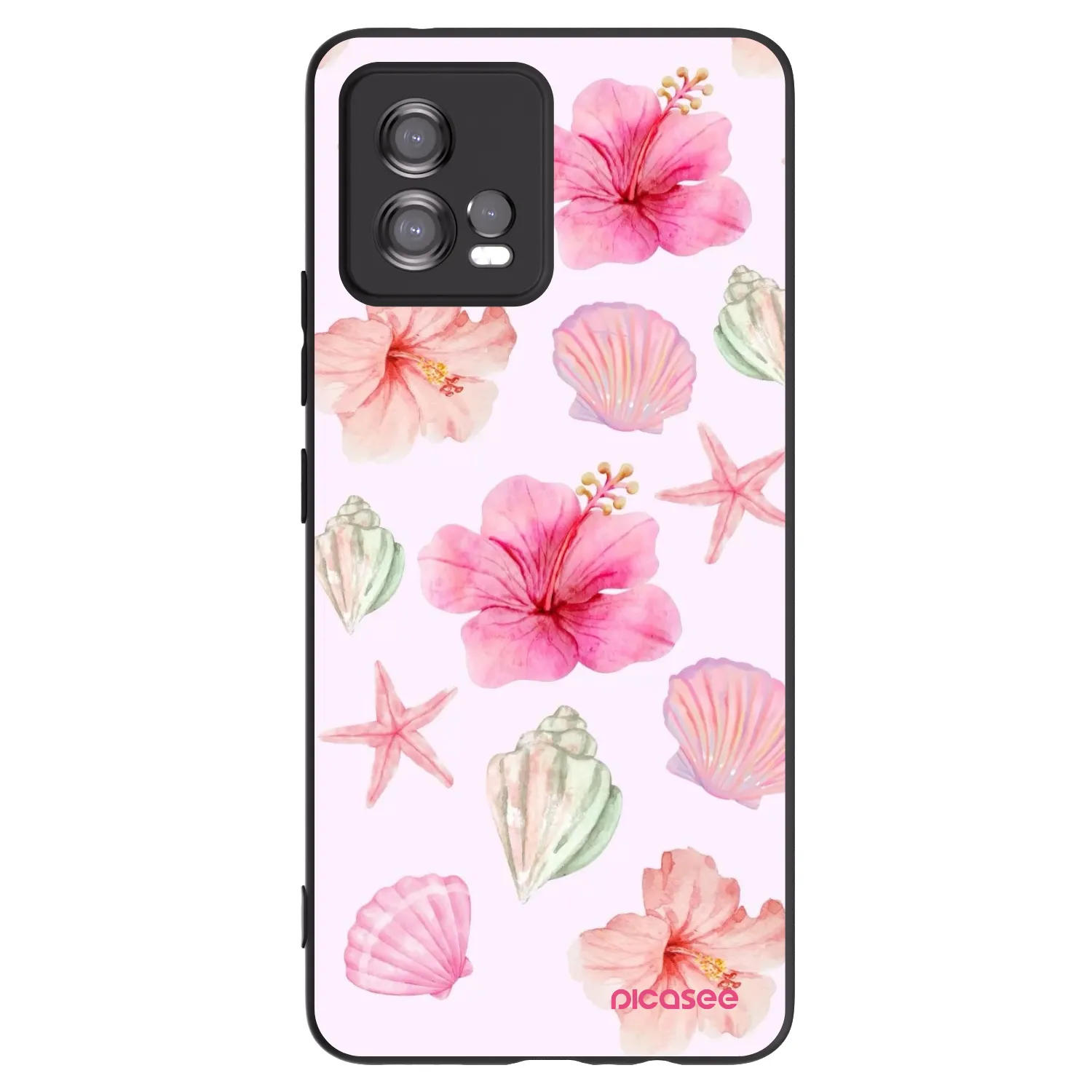 Picasee silikónový čierny obal pre Motorola Moto G72 - Blush Lagoon