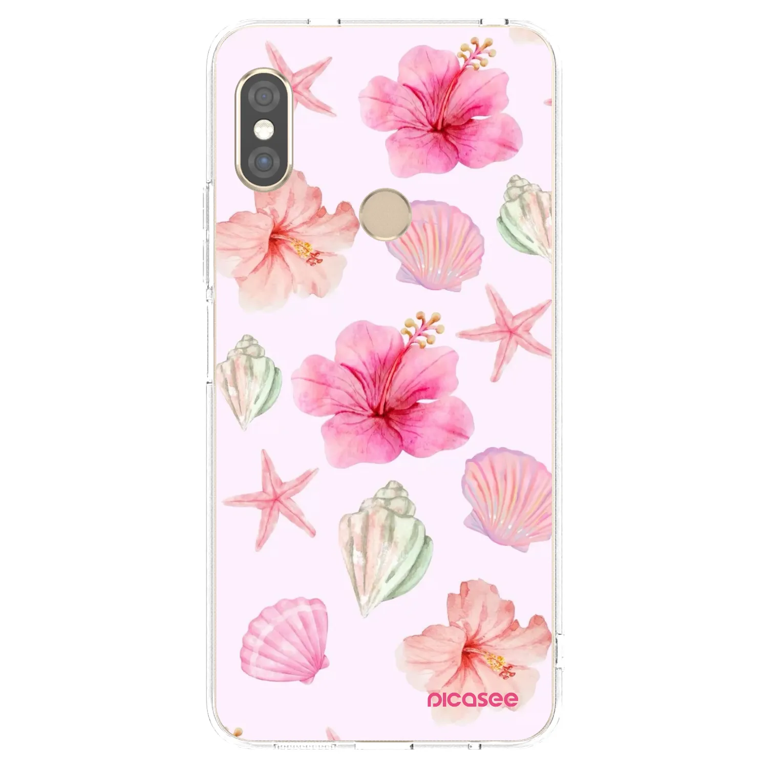 Picasee silikónový prehľadný obal pre Xiaomi Redmi Note 5 Global - Blush Lagoon