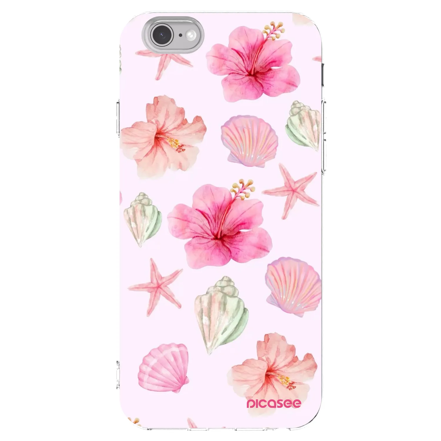 Picasee silikónový prehľadný obal pre Apple iPhone 6/6S - Blush Lagoon