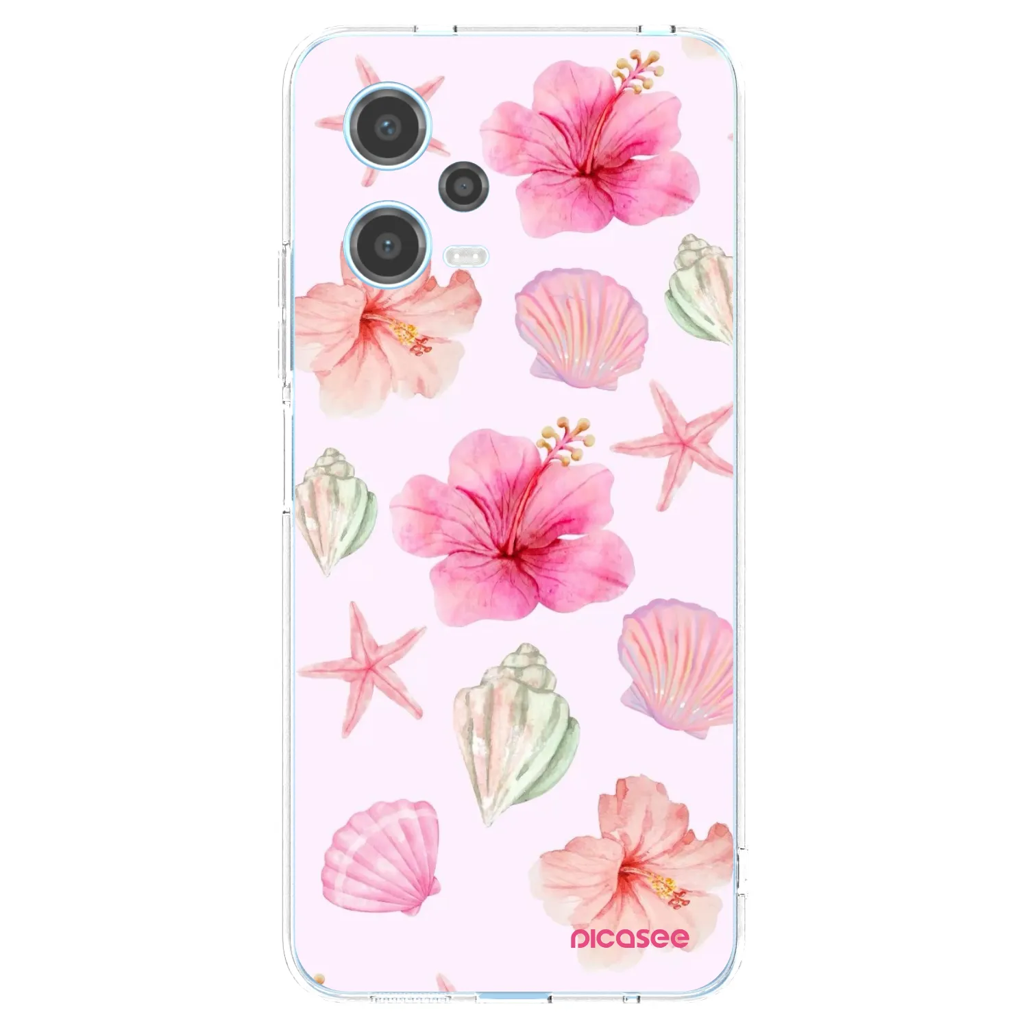 Picasee silikónový prehľadný obal pre Xiaomi Redmi Note 12 5G - Blush Lagoon