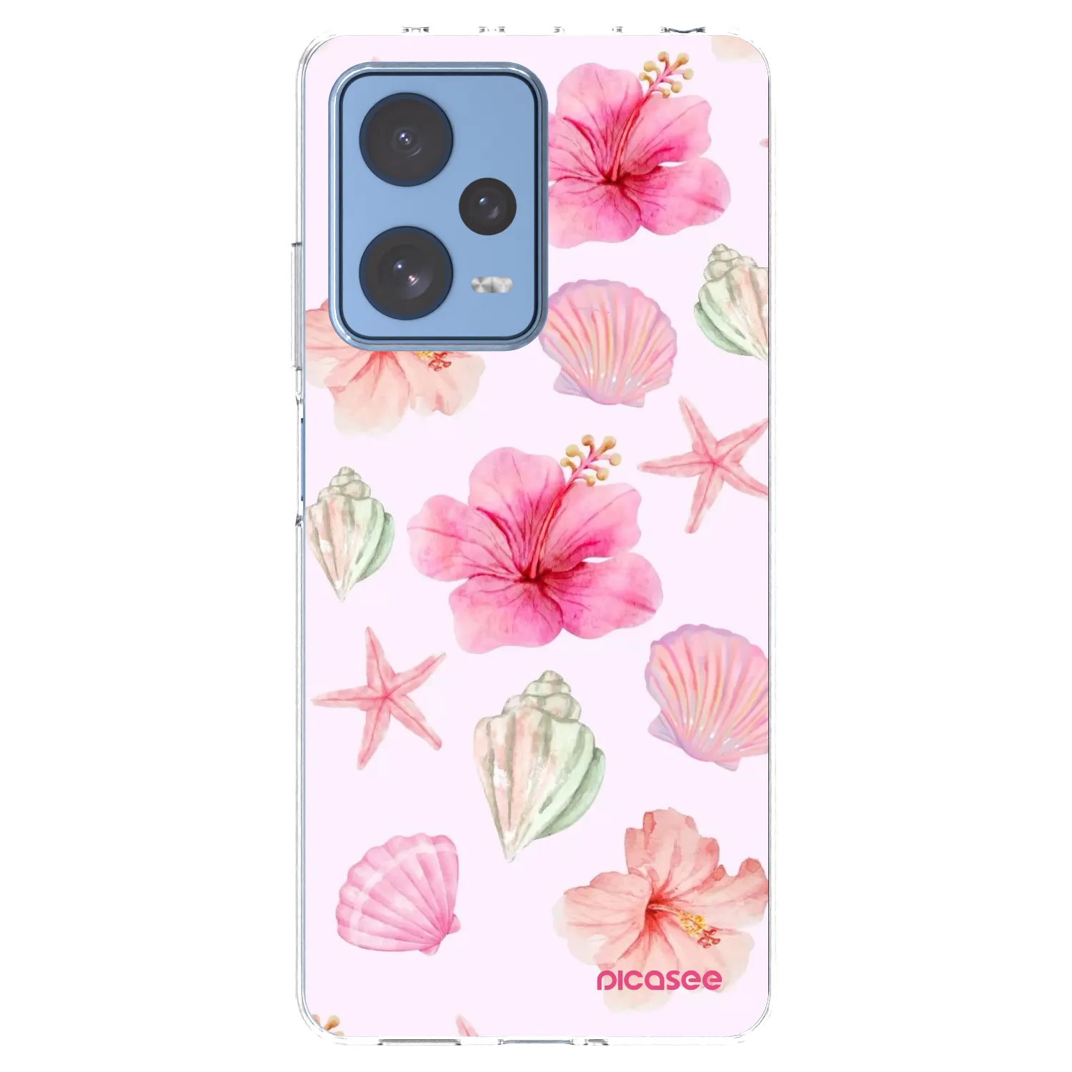 Picasee silikónový prehľadný obal pre Xiaomi Redmi Note 12 Pro 5G - Blush Lagoon