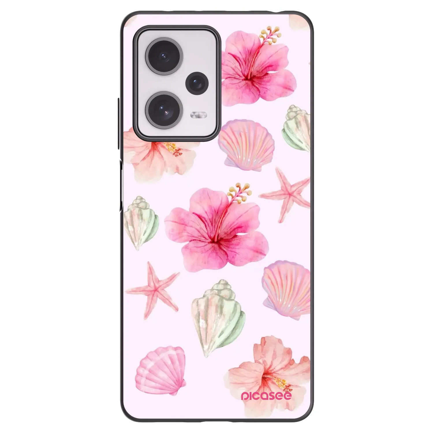 Picasee silikónový čierny obal pre Xiaomi Redmi Note 12 Pro+ 5G - Blush Lagoon