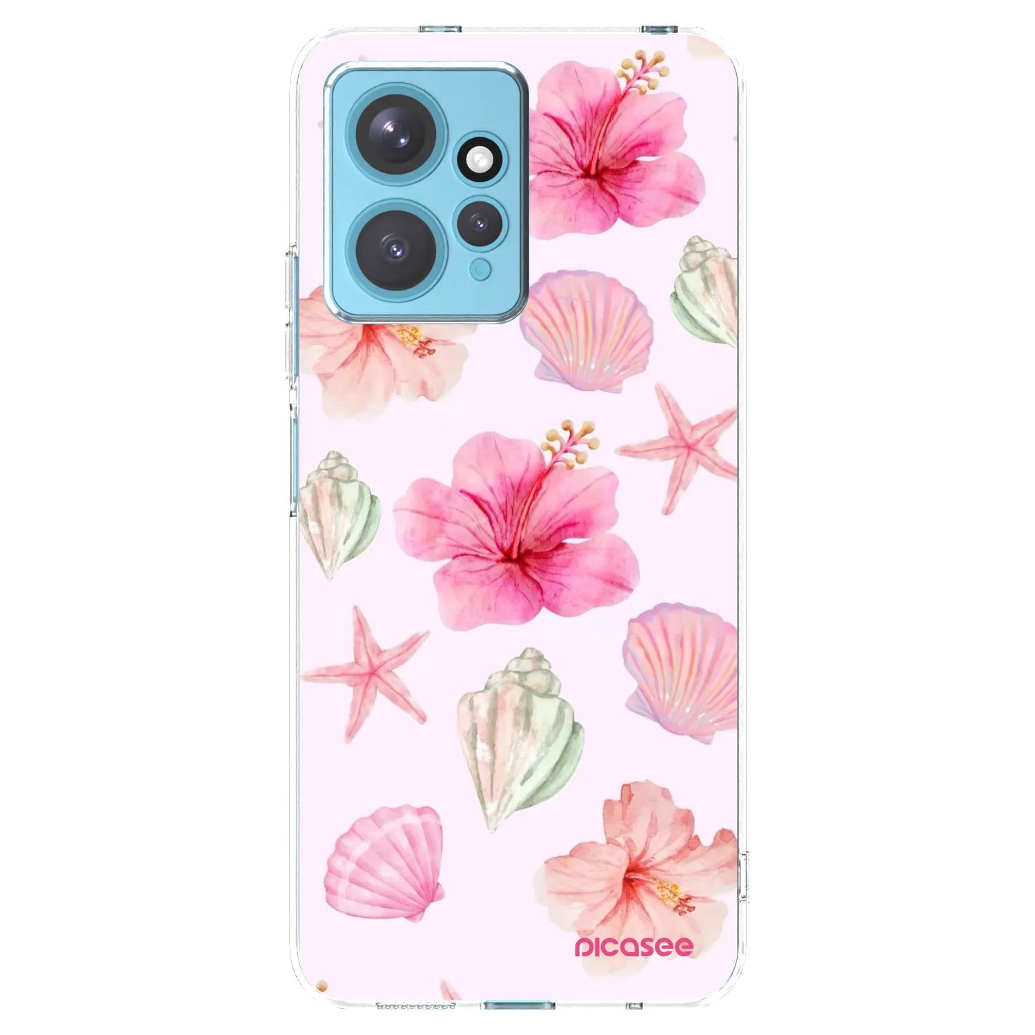 Picasee silikónový prehľadný obal pre Xiaomi Redmi Note 12 4G - Blush Lagoon