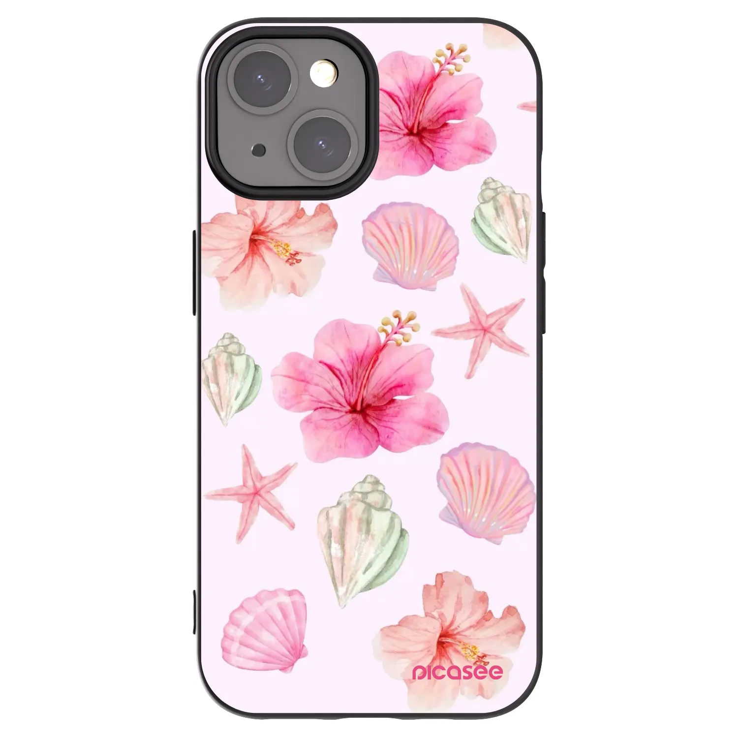 Picasee silikónový čierny obal pre Apple iPhone 15 - Blush Lagoon