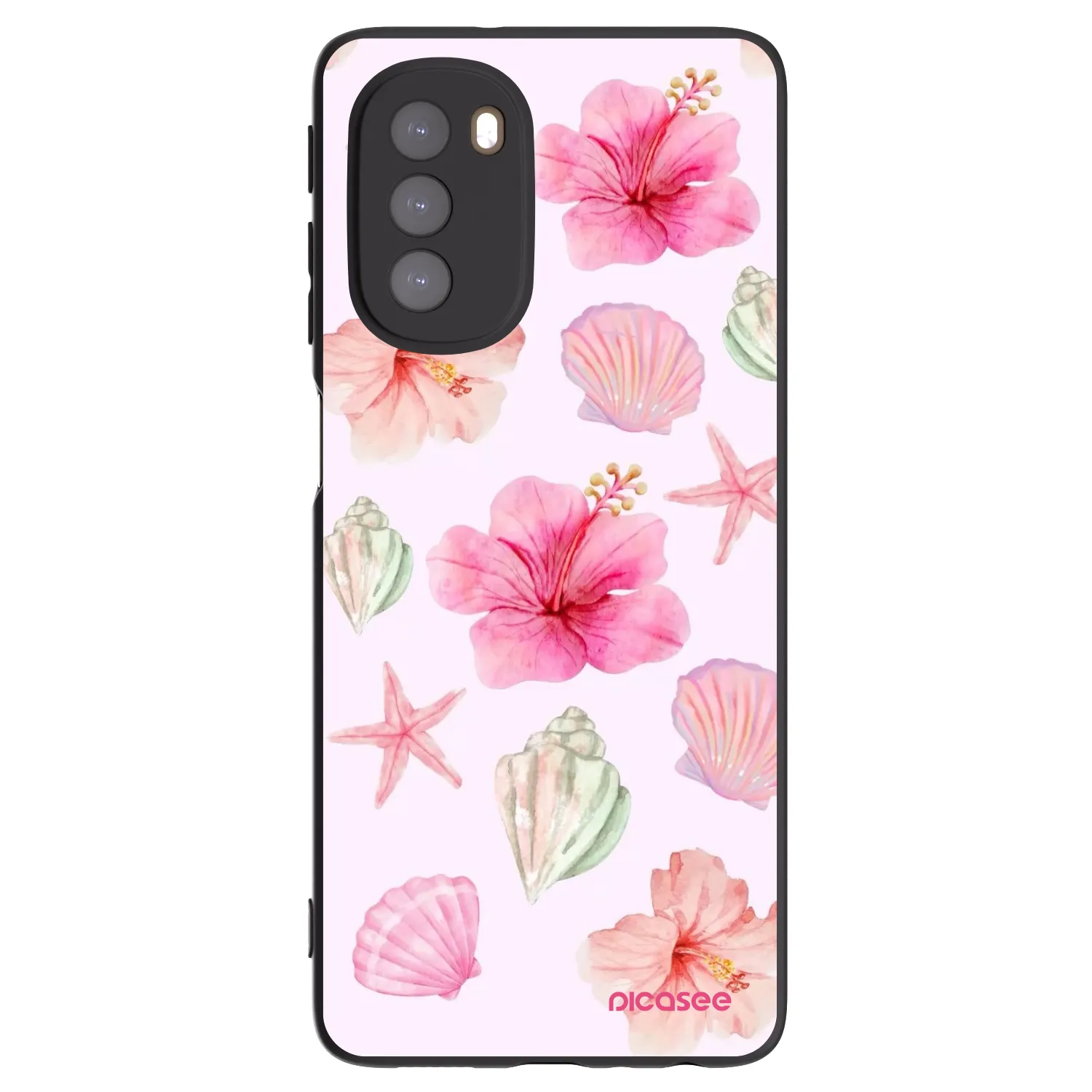 Picasee silikónový čierny obal pre Motorola Moto G51 - Blush Lagoon