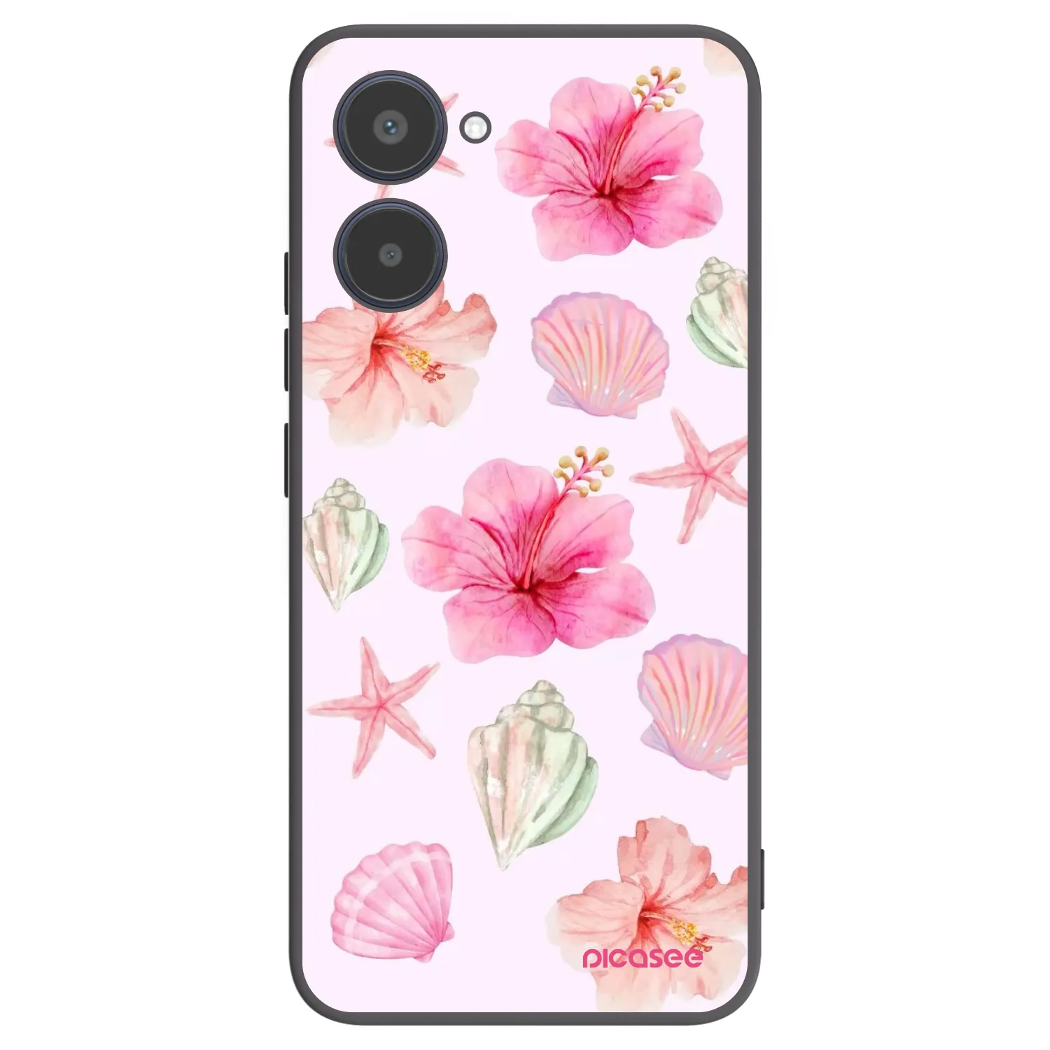 Picasee silikónový čierny obal pre Realme 10 4G - Blush Lagoon